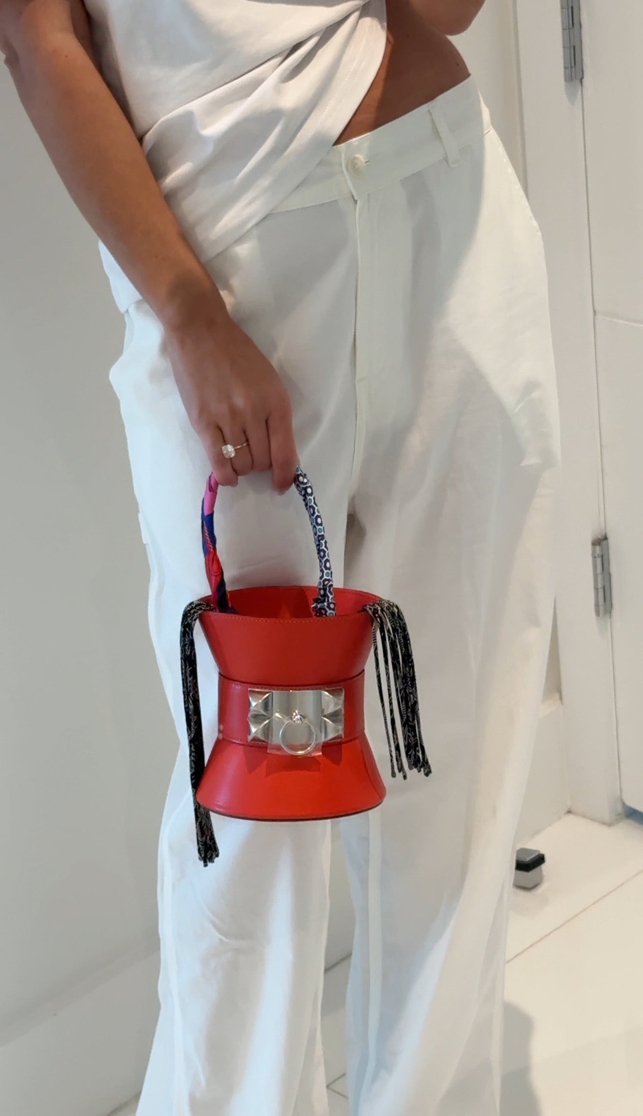 Hermès Mini Medor Capucine Chèvre Palladium Hardware