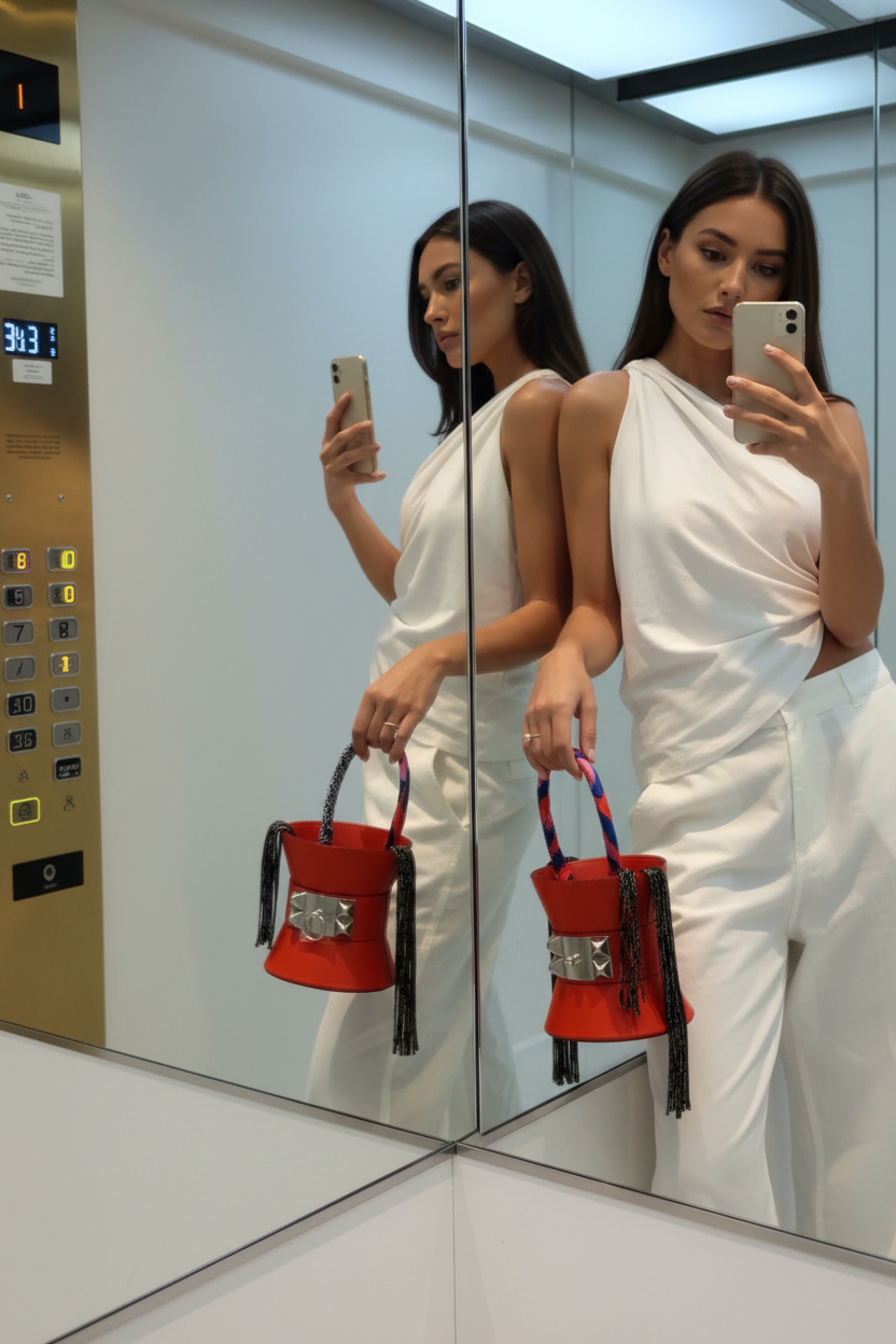 Hermès Mini Medor Capucine Chèvre Palladium Hardware