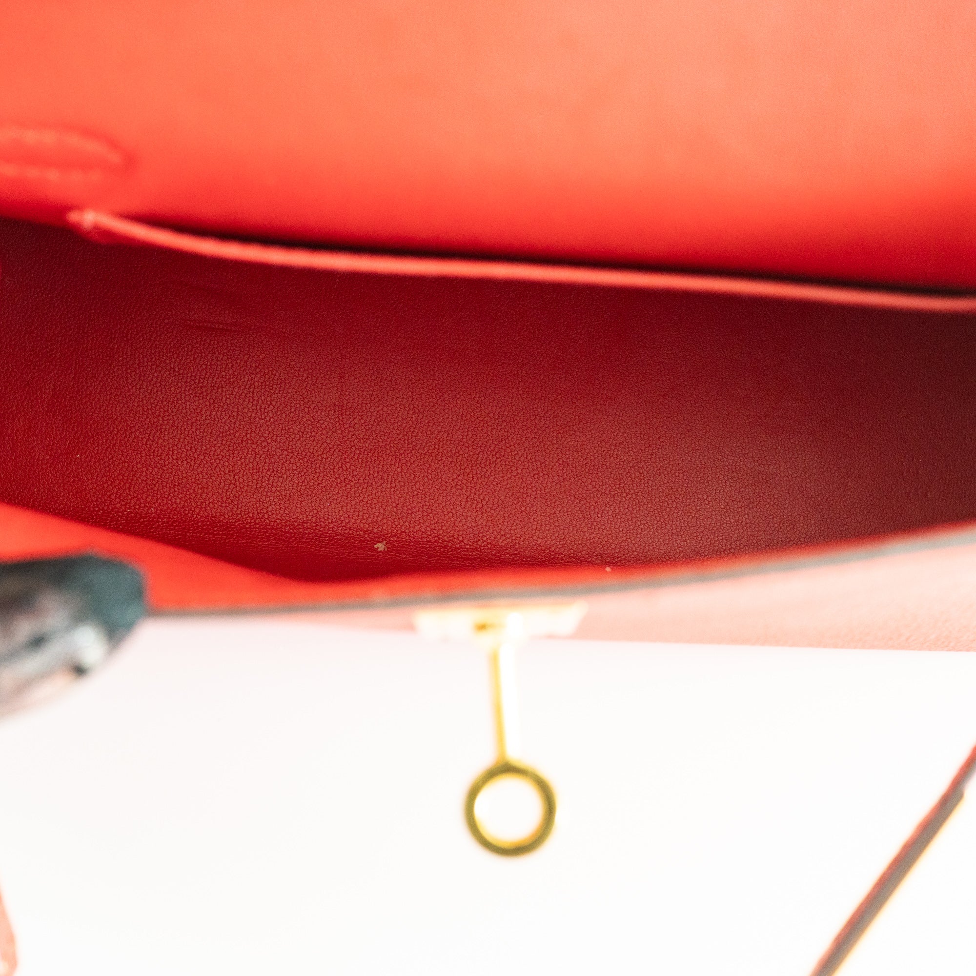 Hermès Mini Kelly II Sellier Rouge Tomate Epsom Gold Hardware