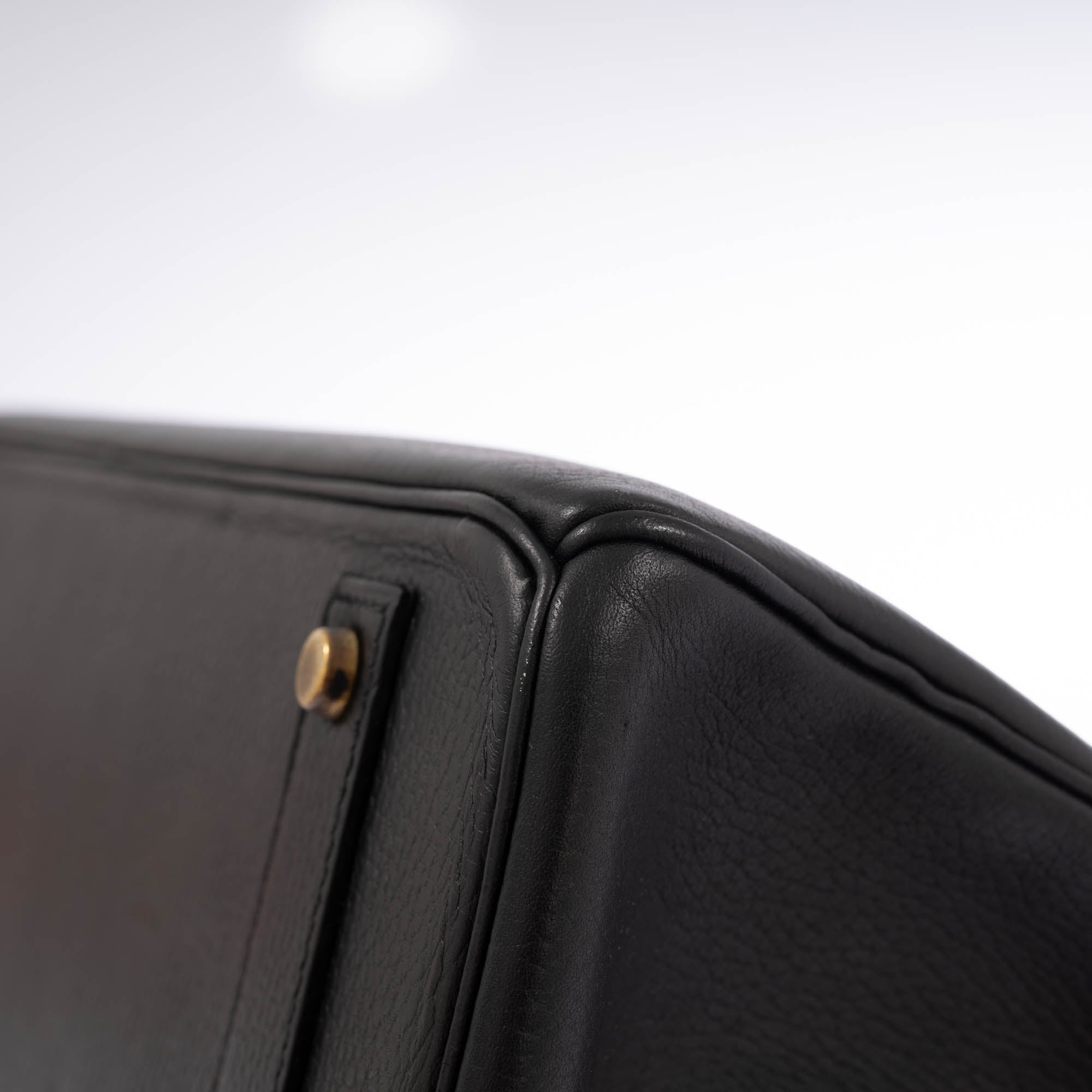 Hermès Birkin 40 Noir Vache Ardennes Gold Hardware