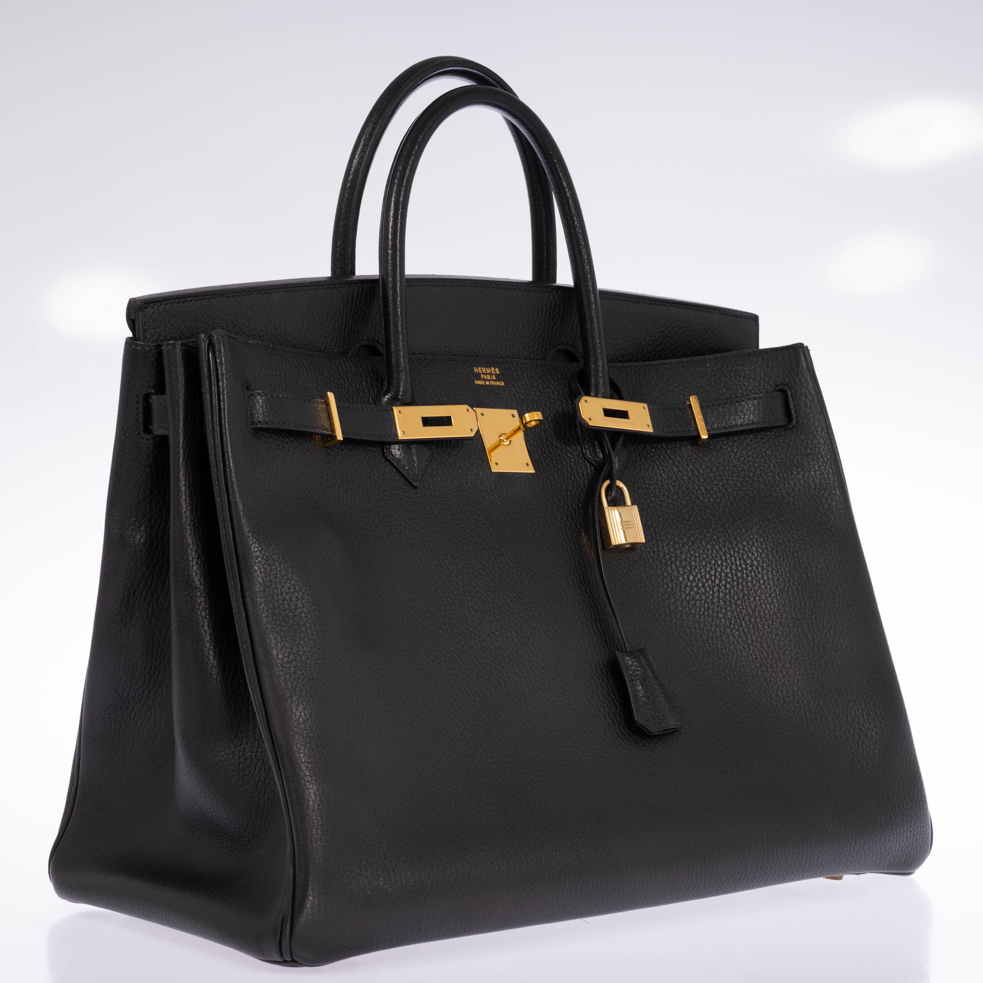 Hermès Birkin 40 Noir Vache Ardennes Gold Hardware