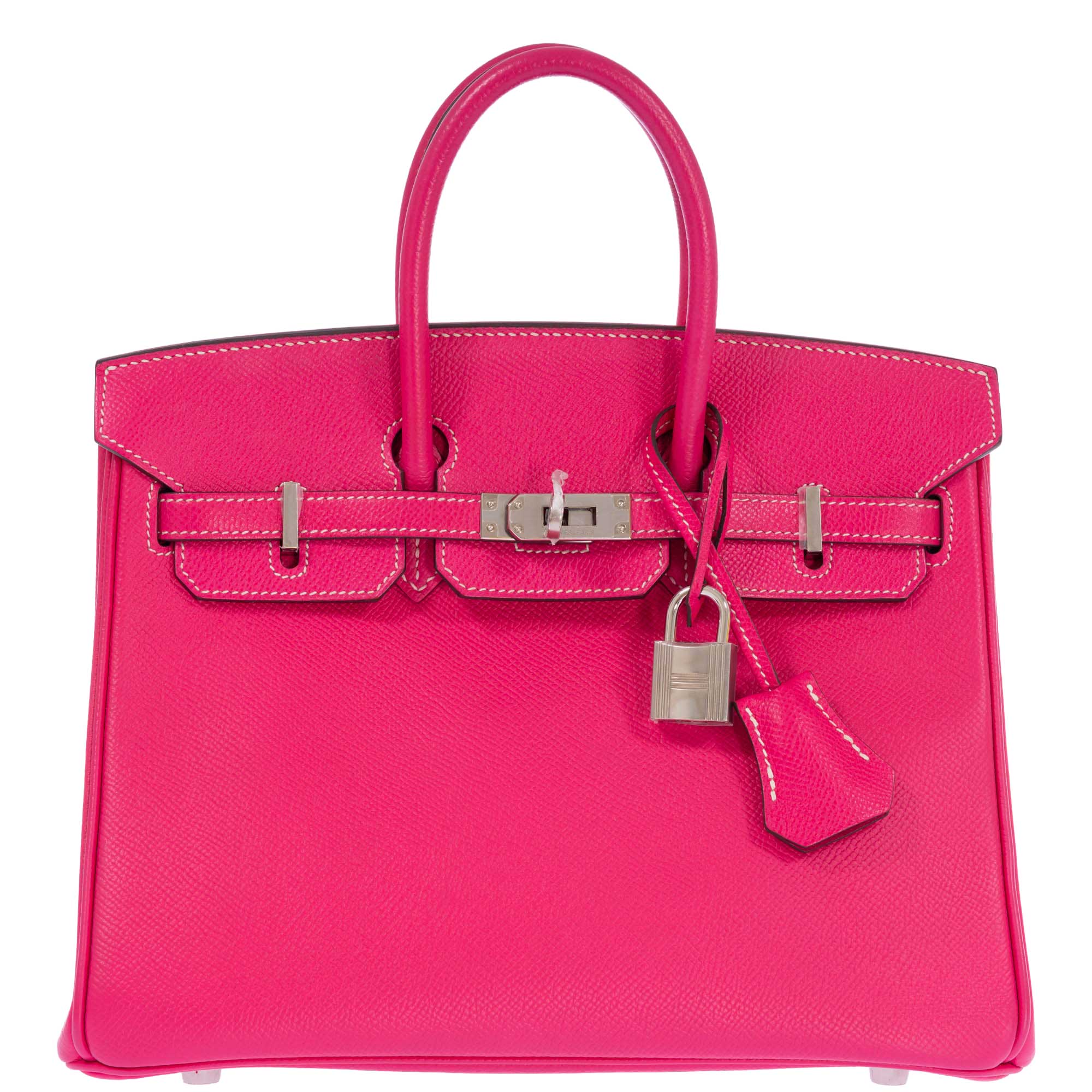 Hermès Birkin 25 Rose Tyrien Epsom Palladium Hardware