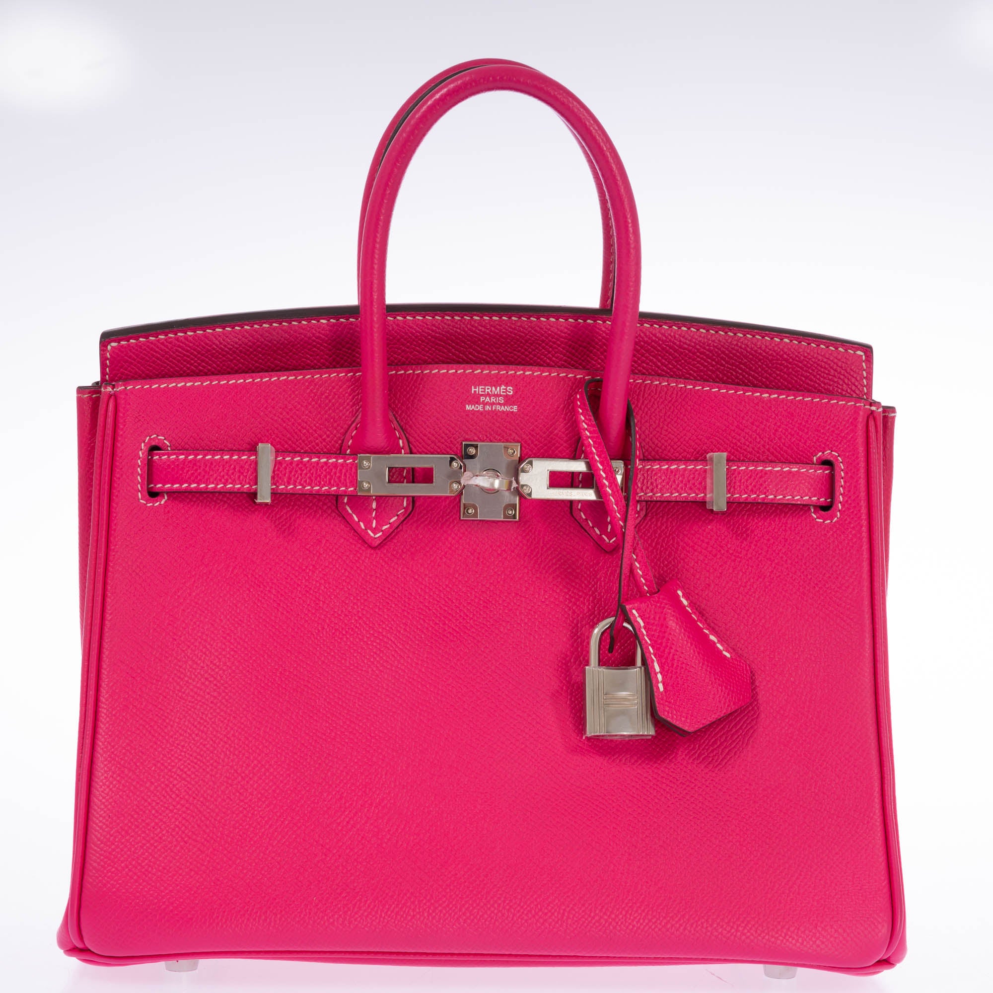 Hermès Birkin 25 Rose Tyrien Epsom Palladium Hardware