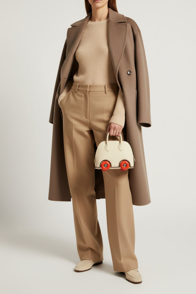 Hermès Mini Bolide 1923 On Wheels Craie Epsom Palladium Hardware