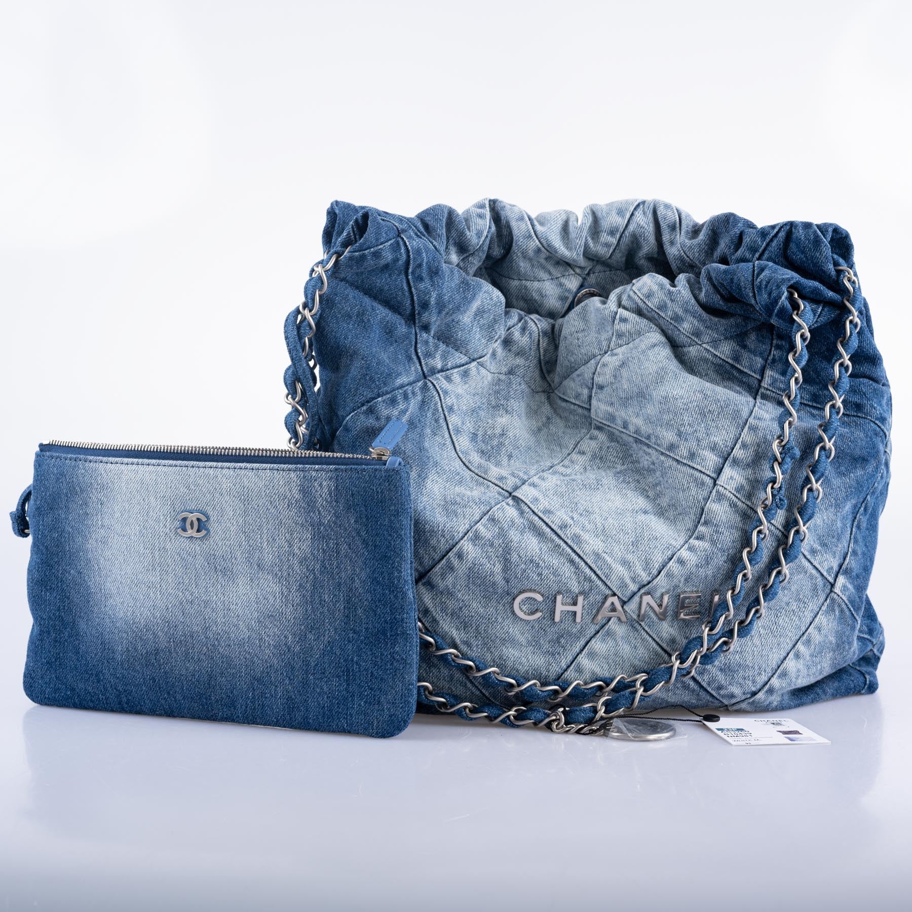 Chanel 22 Handbag Denim