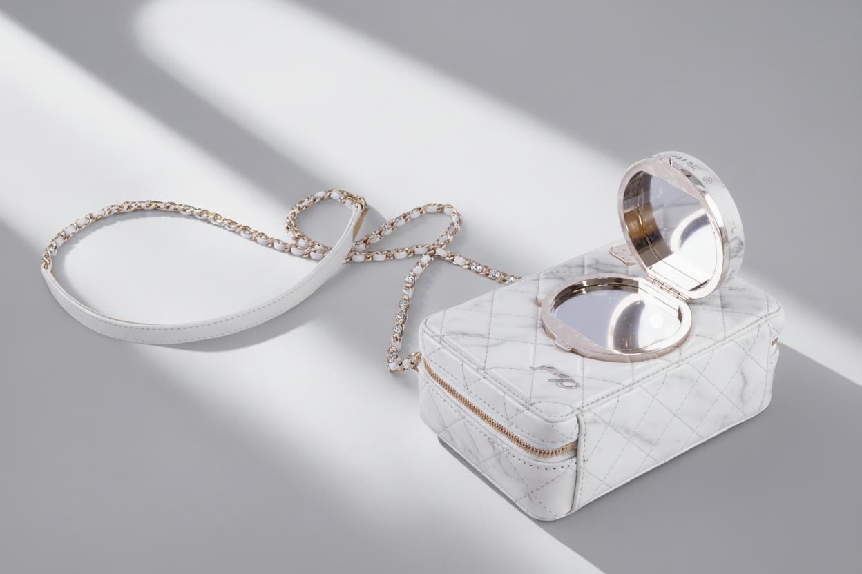 Chanel Camera Bag White Lambskin Gold Hardware Spring-Summer 2024