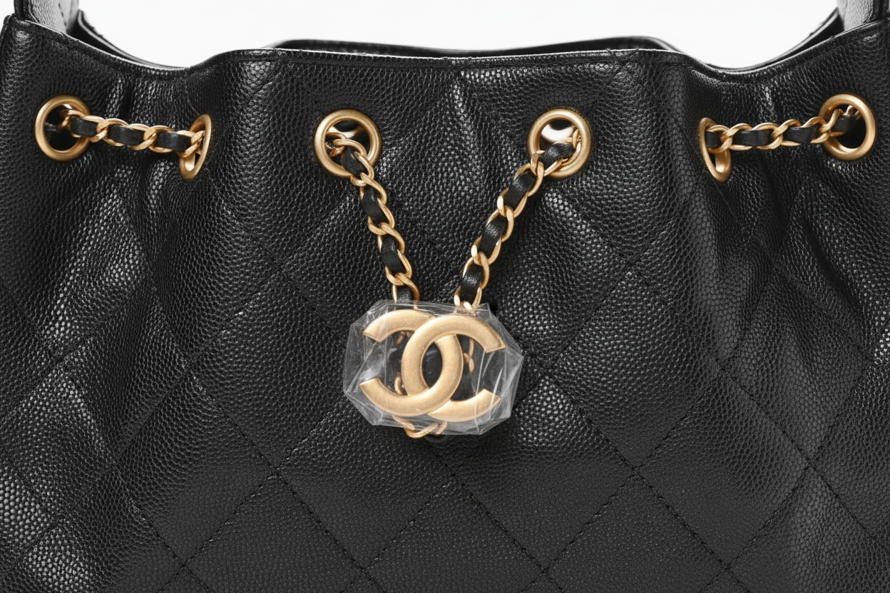 Chanel Caviar Quilted Mini 25 Handbag Black Gold Hardware