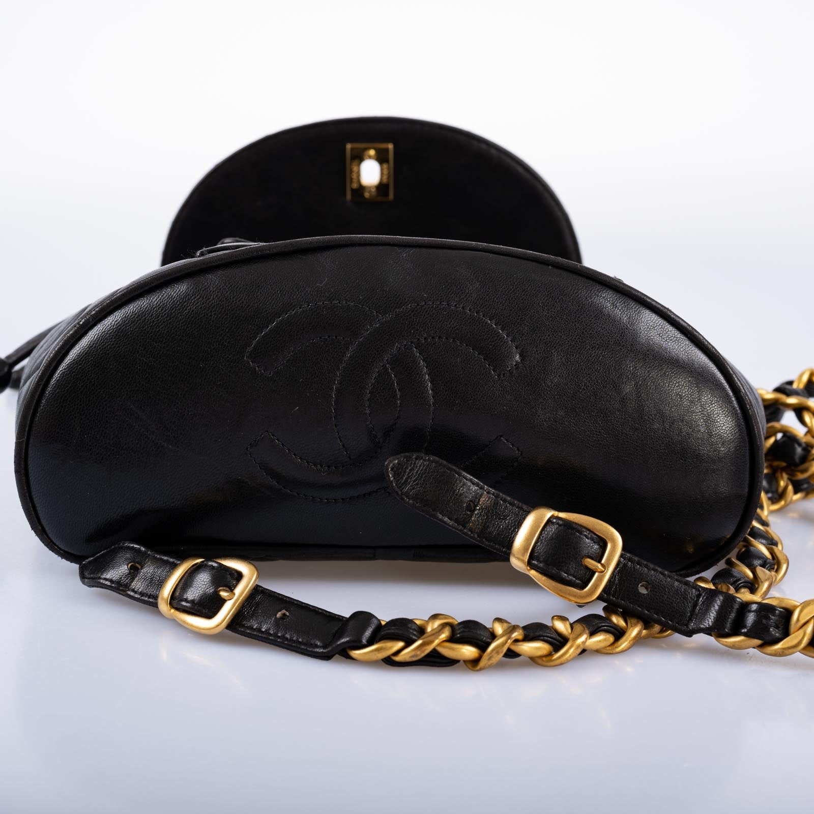 Chanel Mini Duma Backpack Black Quilted Lambskin Gold Hardware