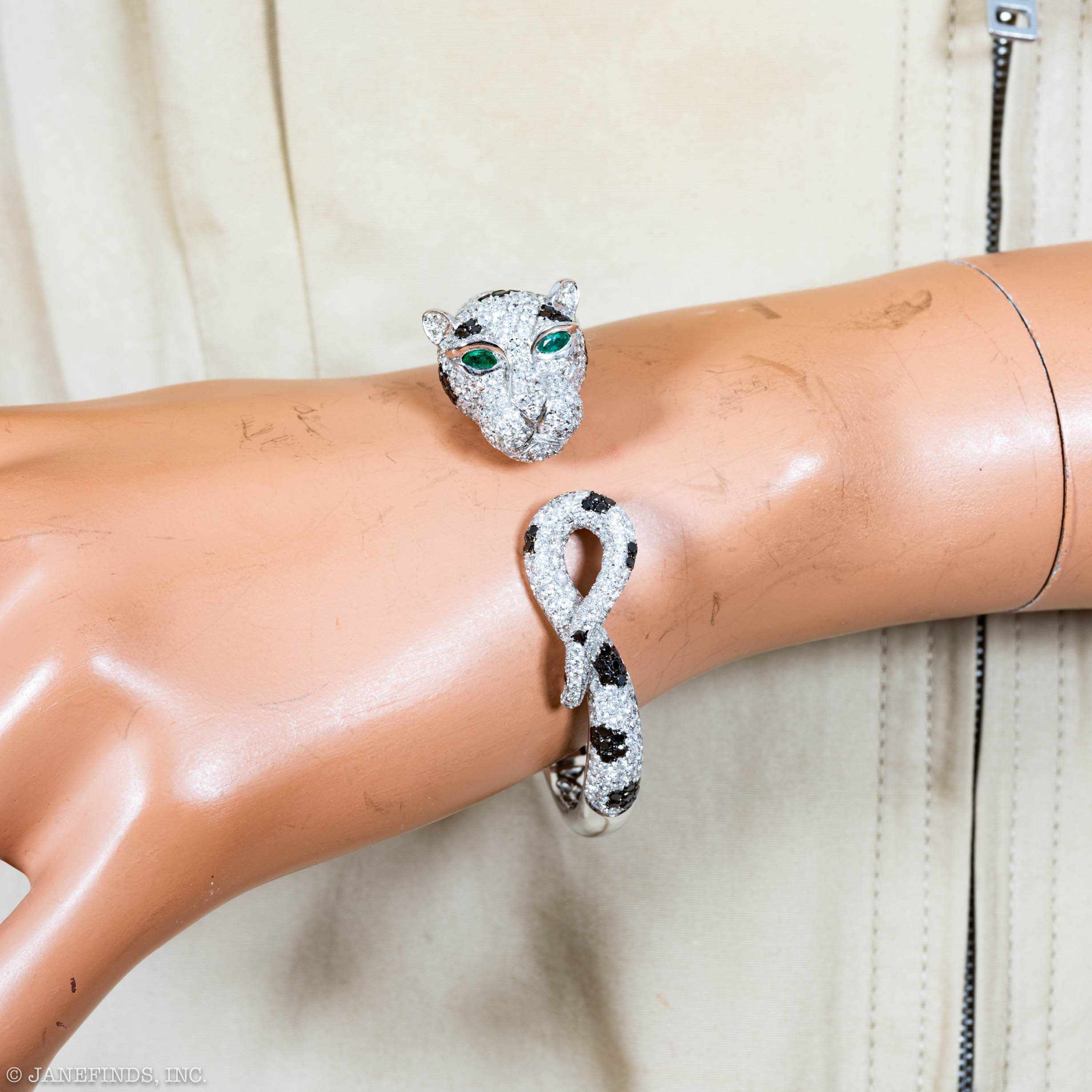 Estate Jewelry Panther Diamond Bracelet