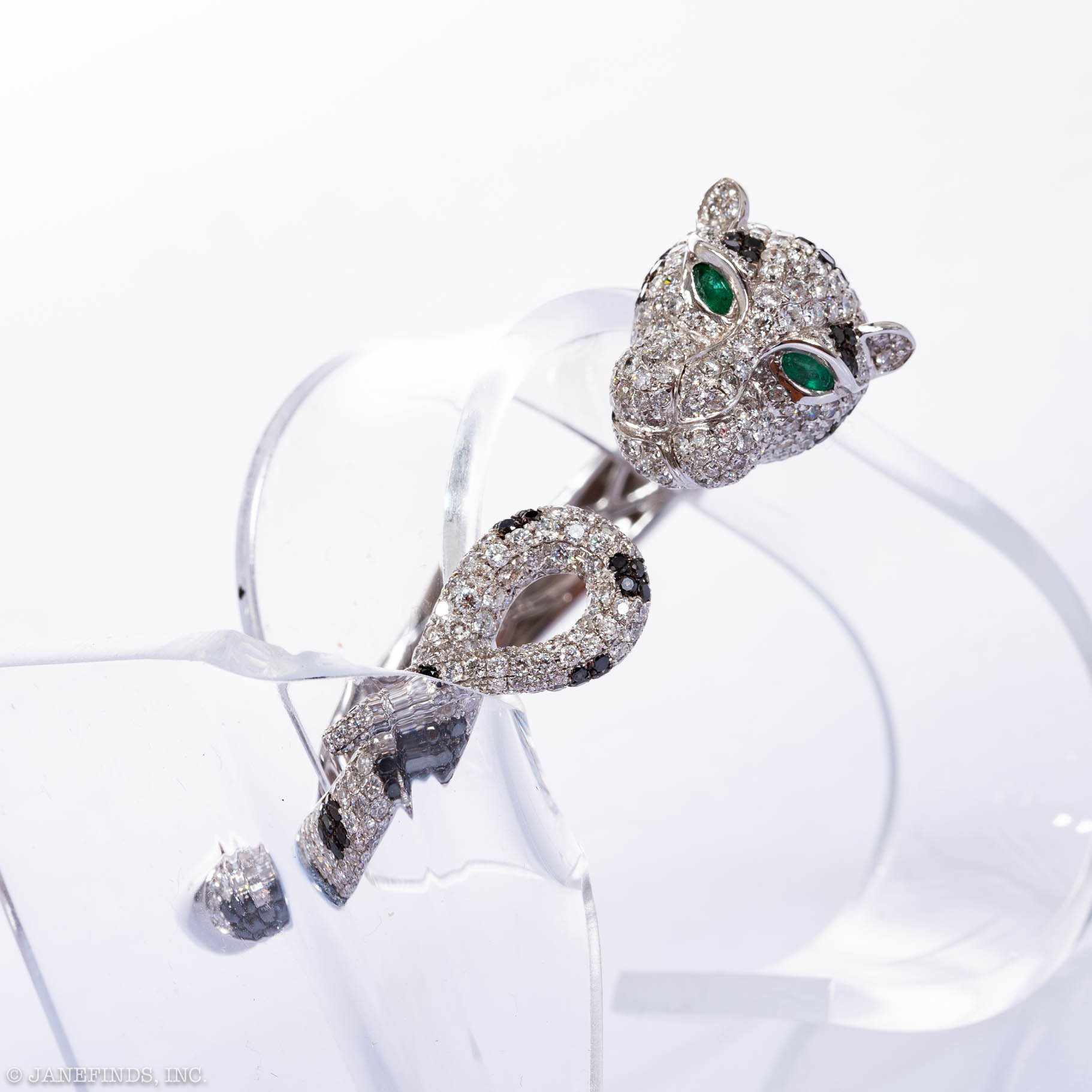 Estate Jewelry Panther Diamond Bracelet