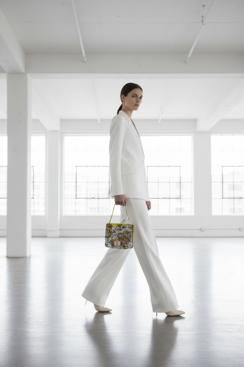 Hermès 2002-20 Sieste au Paradis Silk Swift Lime Palladium Hardware