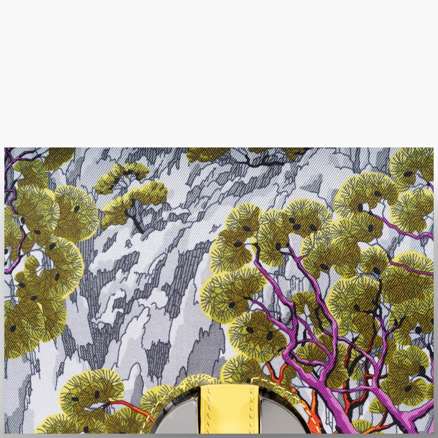 Hermès 2002-20 Sieste au Paradis Silk Swift Lime Palladium Hardware