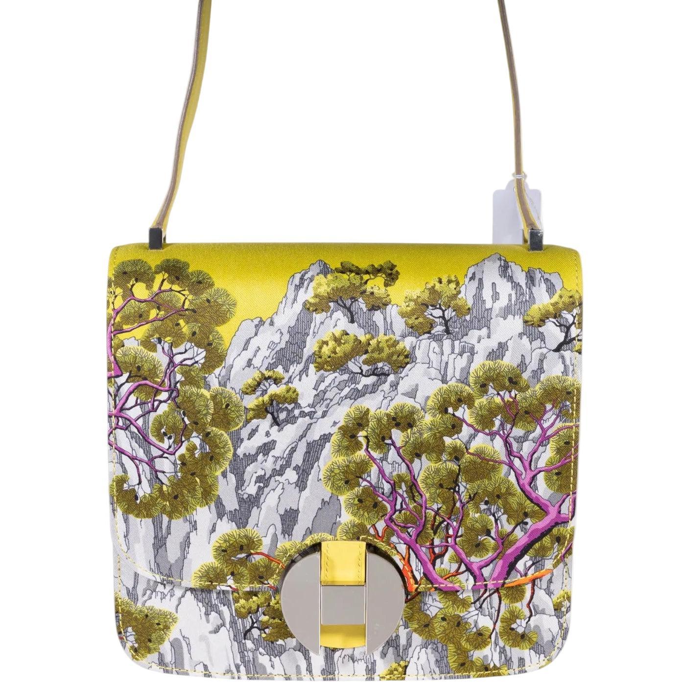 Hermès 2002-20 Sieste au Paradis Silk Swift Lime Palladium Hardware