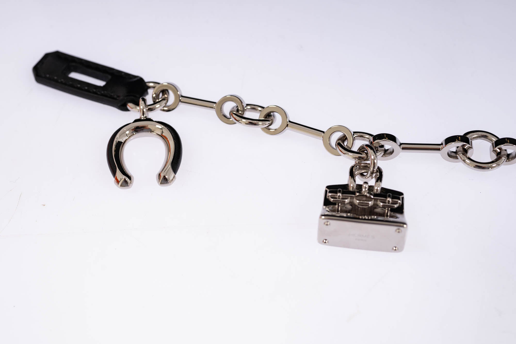 Hermès Bijou de Birkin Charm Noir Leather Palladium Hardware