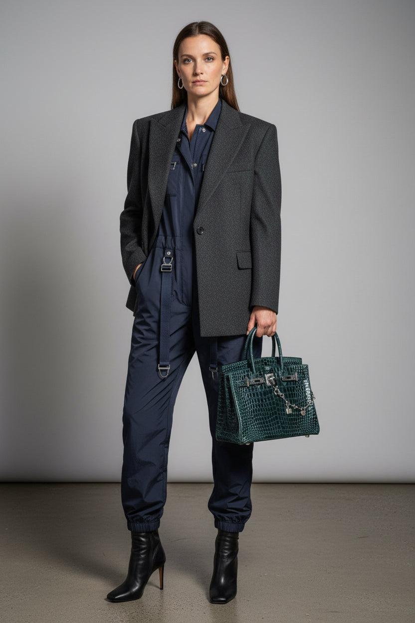 Hermès Bijou de Birkin Charm Noir Leather Palladium Hardware