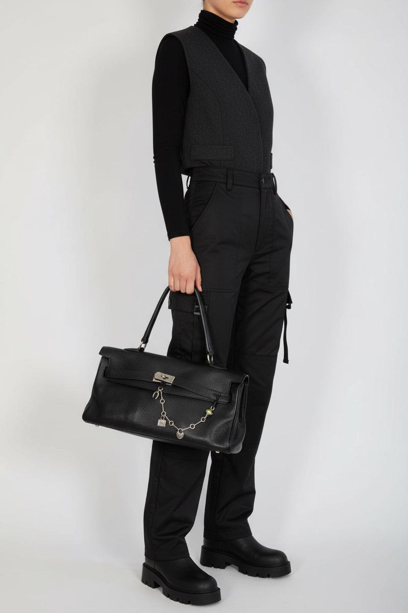 Hermès Bijou de Birkin Charm Noir Leather Palladium Hardware