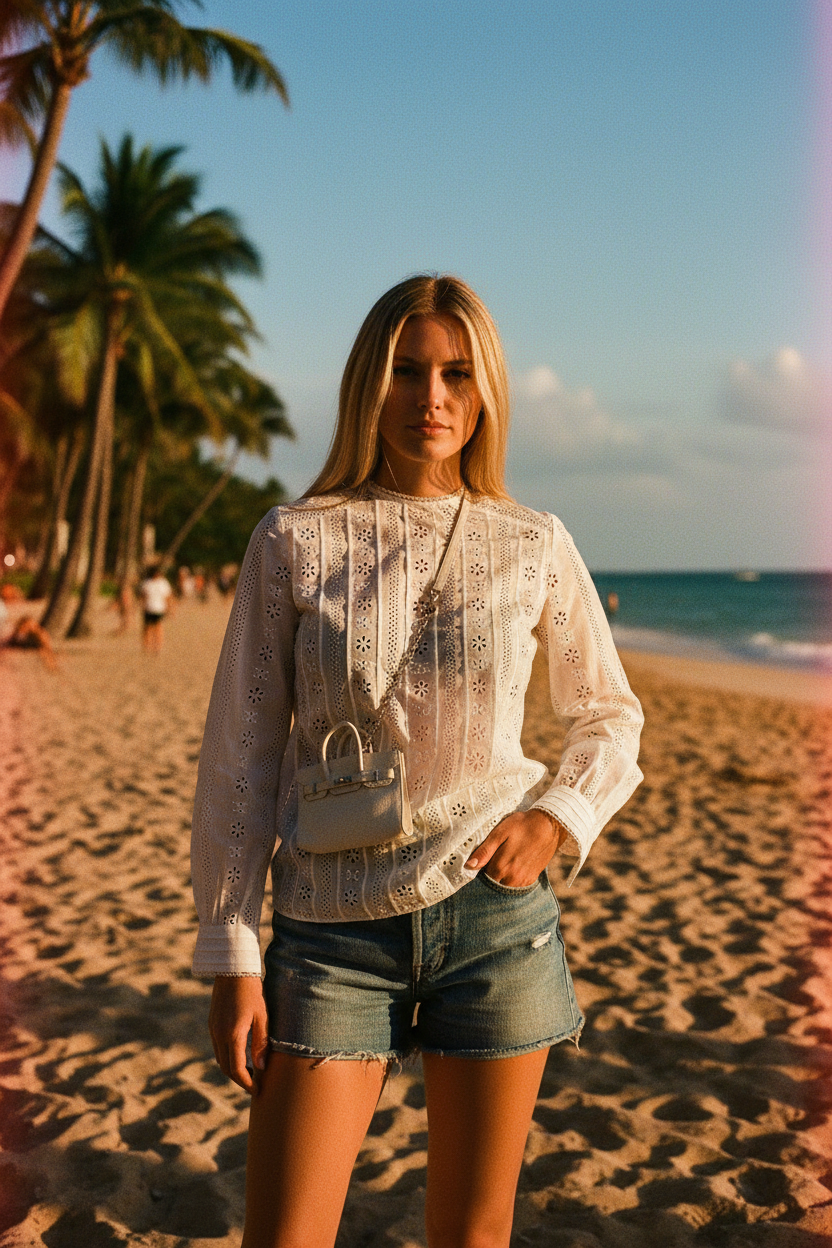 Hermès Birkin 15 Micro White Swift Palladium Hardware