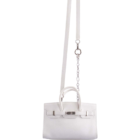 Hermès Birkin 15 Micro White Swift with Palladium Hardware