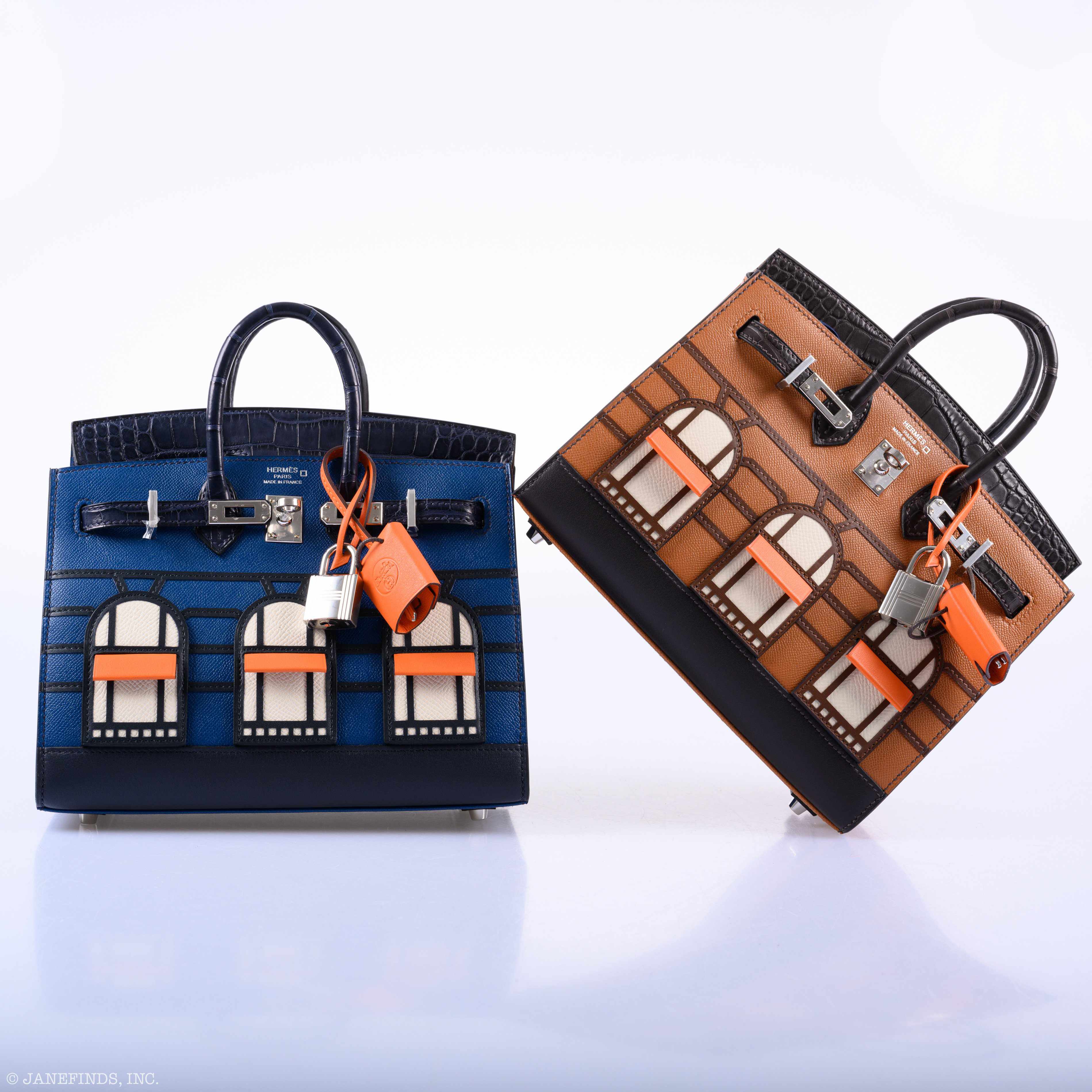 Hermès Birkin 20 Faubourg "Day" Sellier Gold Madame, Ebène Matte Alligator, Sombrero, Swift & Epsom with Palladium Hardware