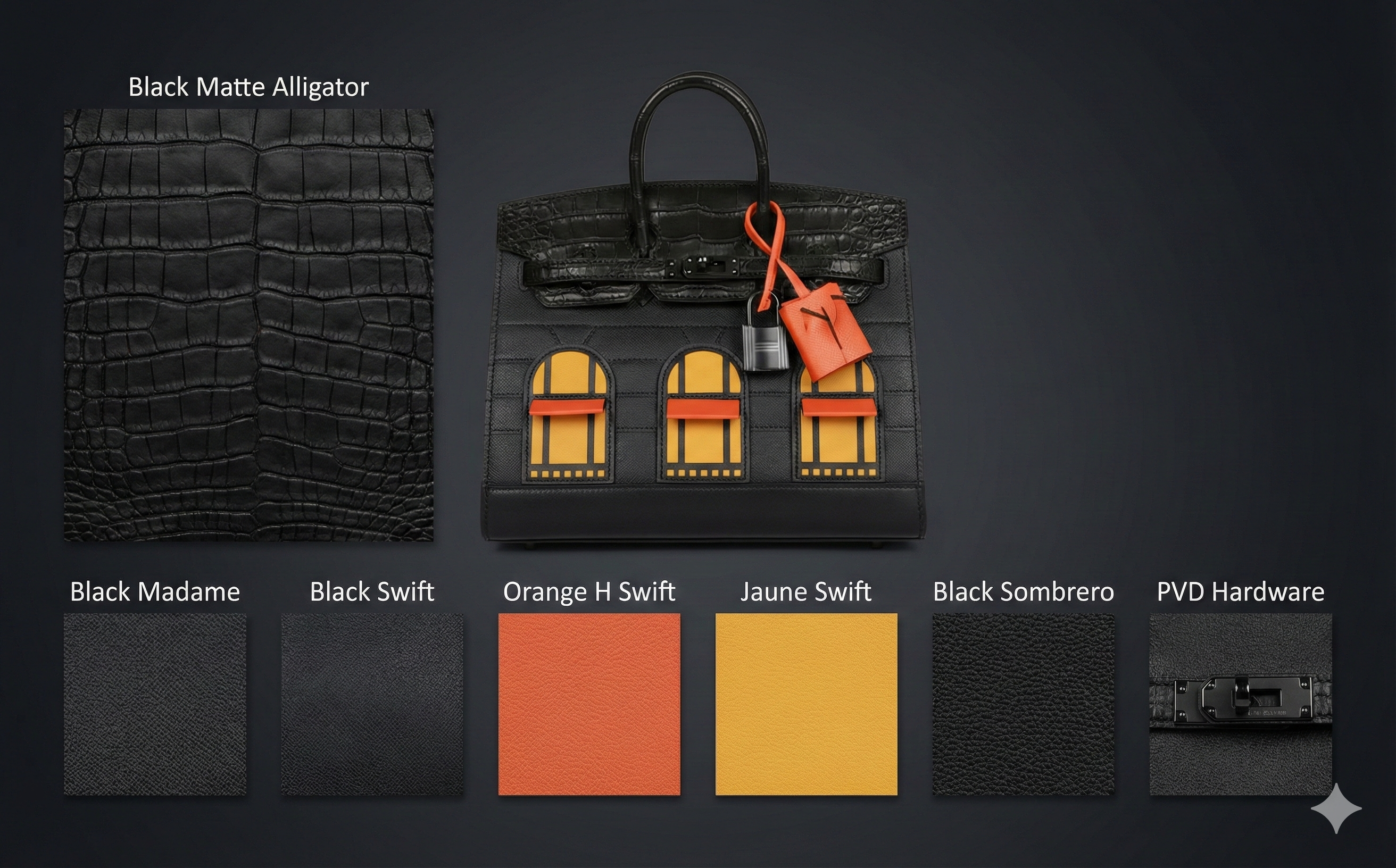 Hermès Birkin 20 Faubourg "Midnight" Sellier Black Matte Alligator & PVD Hardware