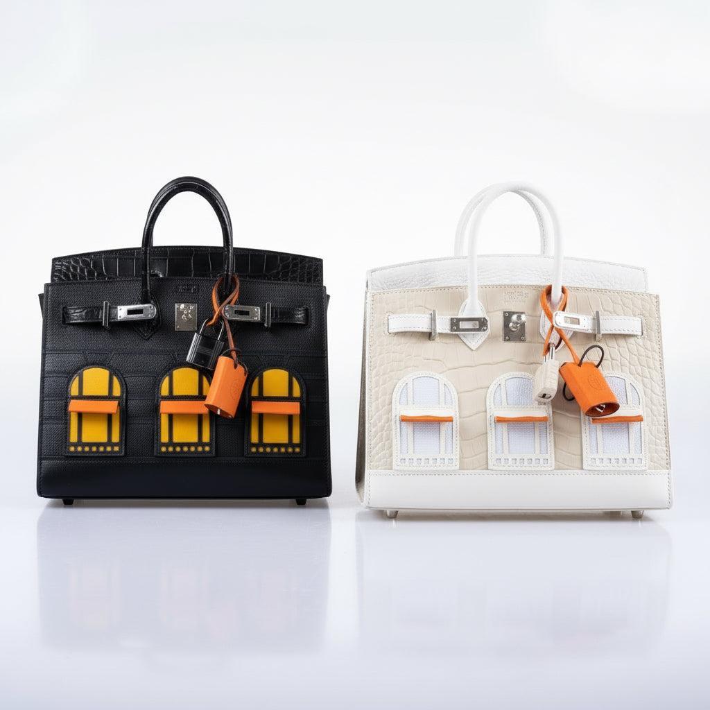 Hermès Birkin 20 Faubourg "Midnight" Sellier Black Matte Alligator & PVD Hardware