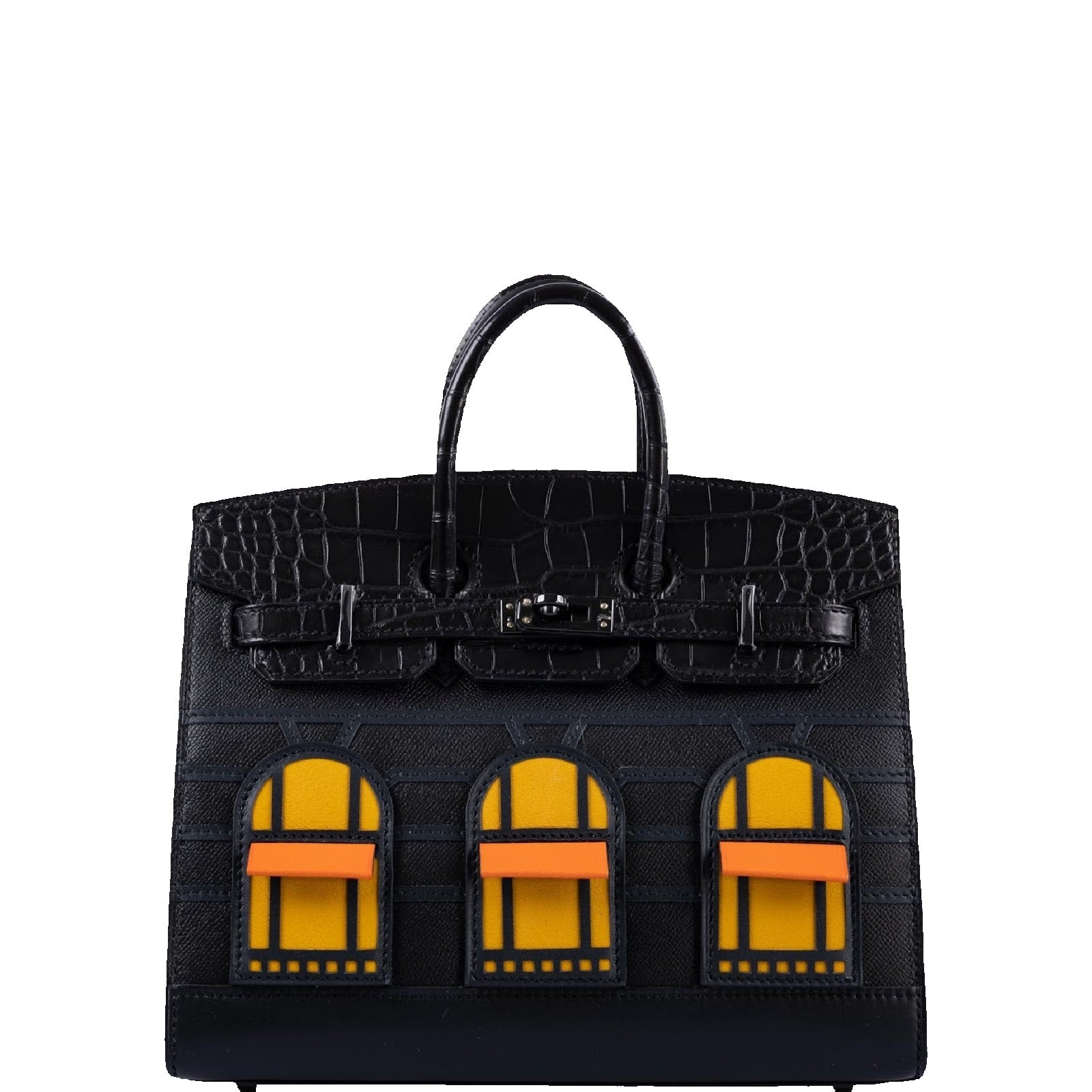 Hermès Birkin 20 Faubourg "Midnight" Sellier Black Matte Alligator & PVD Hardware