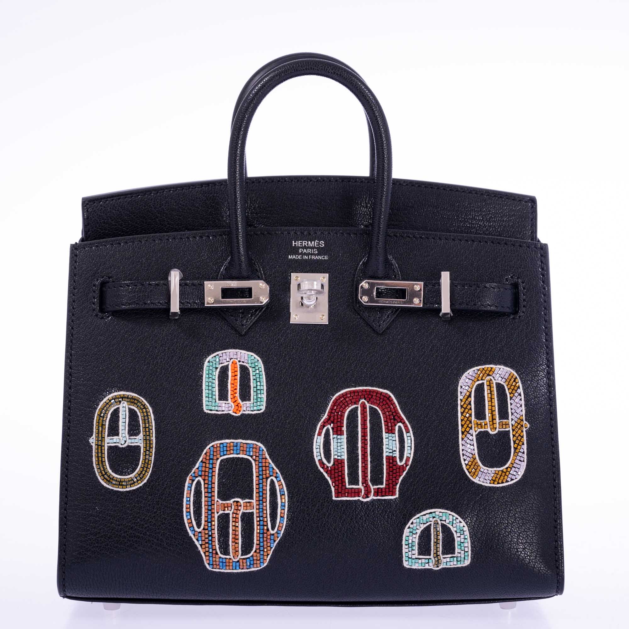 Hermès Birkin 20 Sellier Bouclerie Moderne Casaque Noir Chèvre Chamkila Palladium Hardware