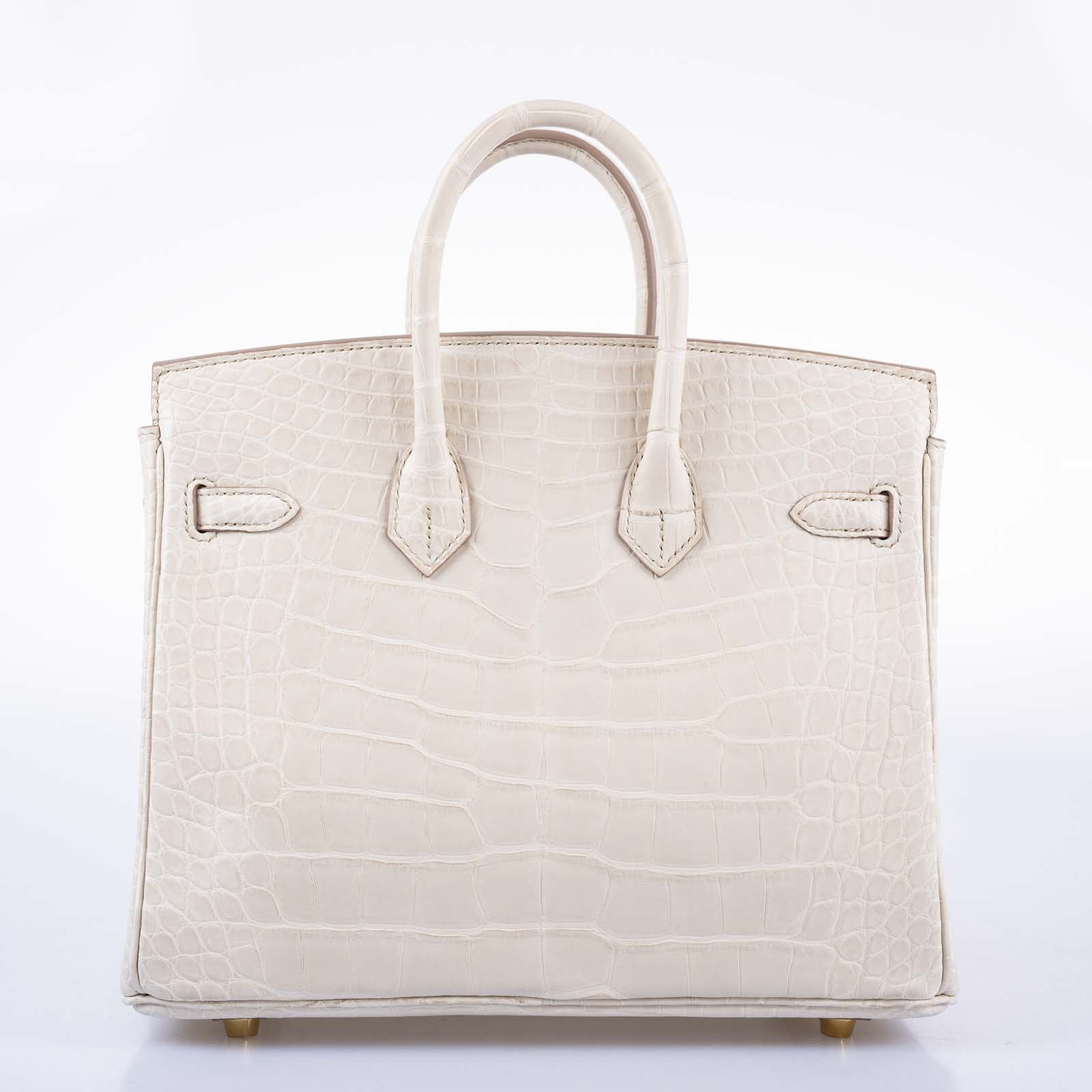 Hermès Birkin 25 Beton Matte Alligator Gold Hardware