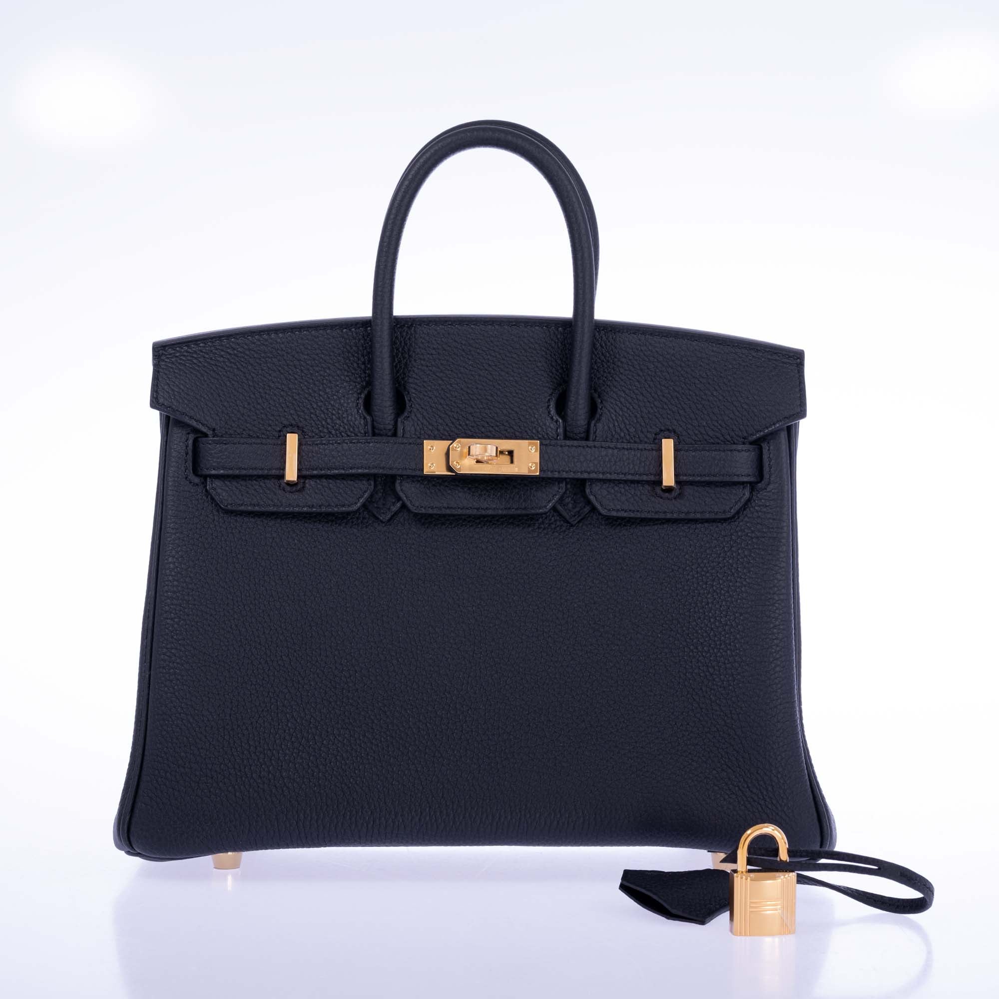 Hermès Birkin 25 Black Togo Gold Hardware