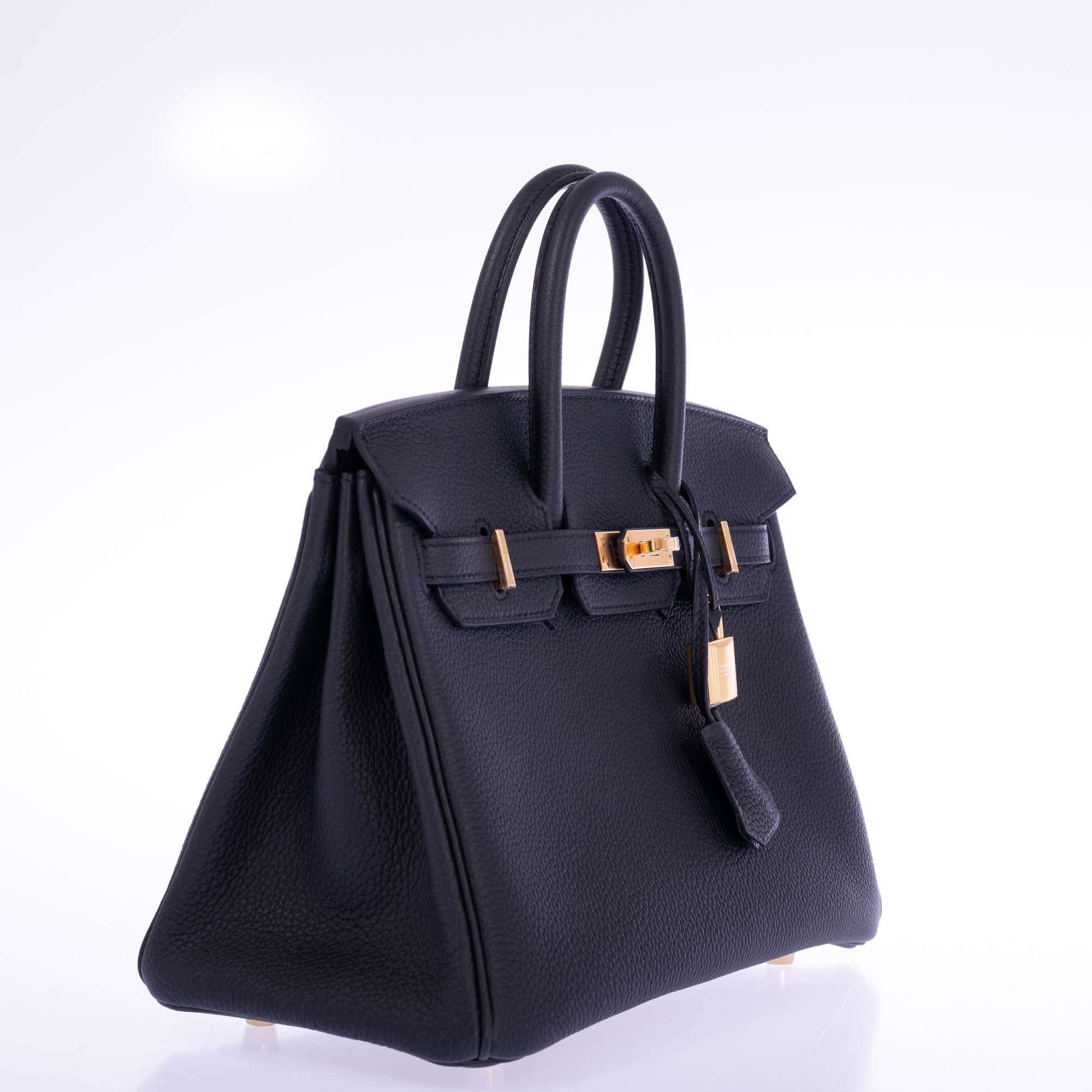 Hermès Birkin 25 Black Togo Gold Hardware
