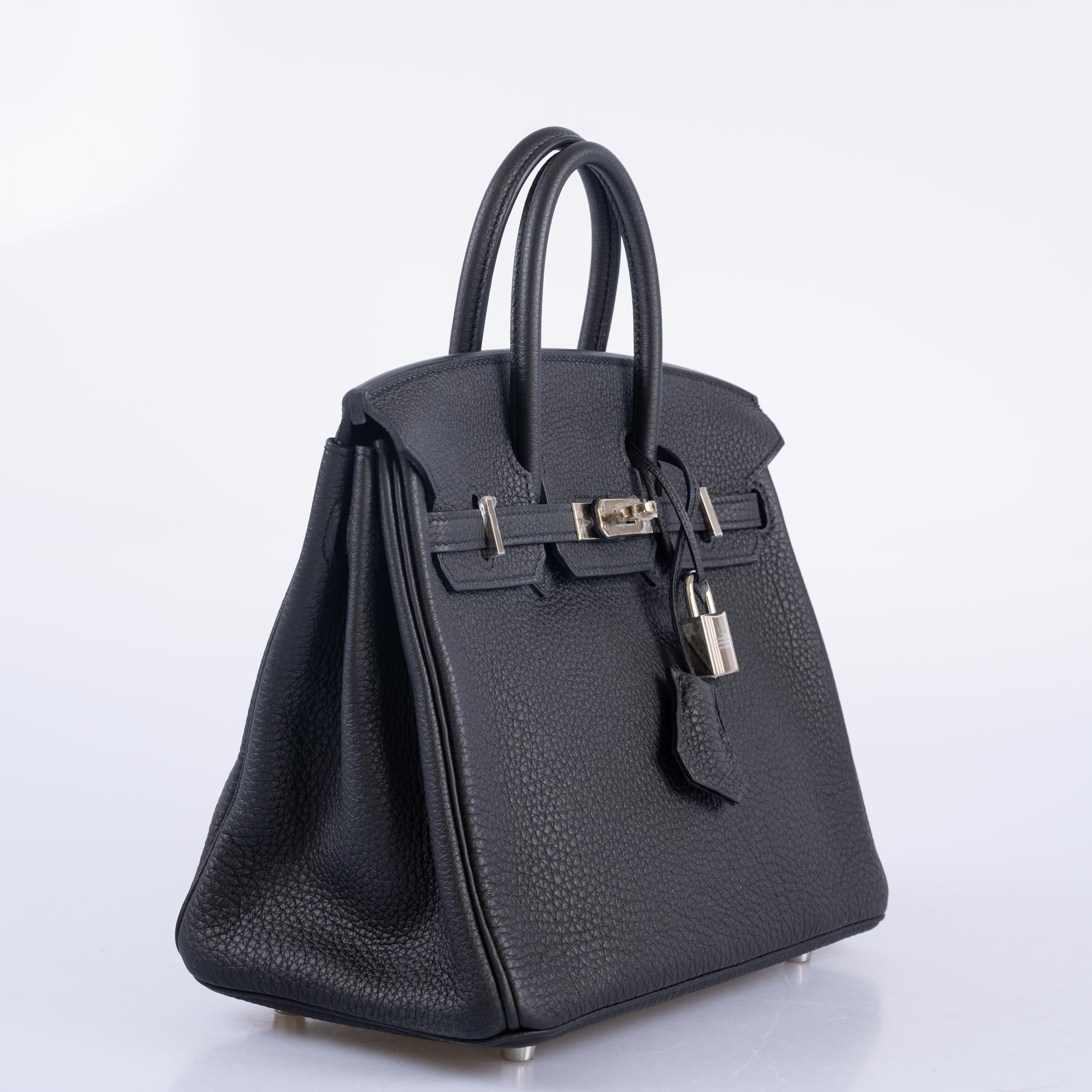 Hermès Birkin 25 Black Togo with Palladium Hardware