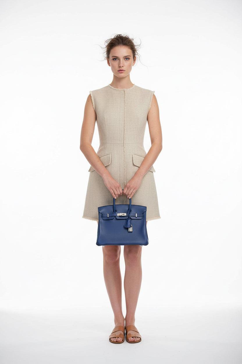 Hermès Birkin 25 Bleu Saphir Swift Palladium Hardware