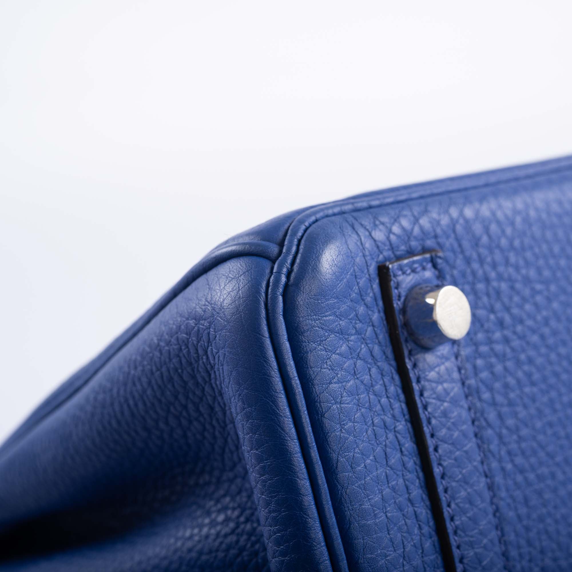 Hermès Birkin 25 Blue Electric Togo Palladium Hardware