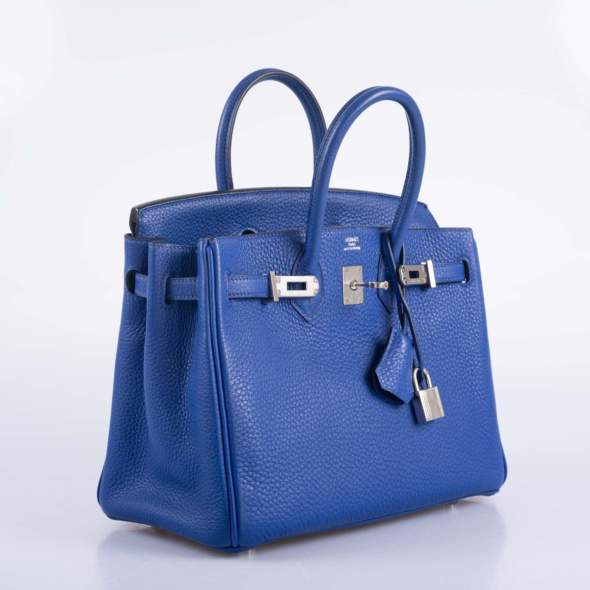 Hermès Birkin 25 Blue Electric Togo Palladium Hardware