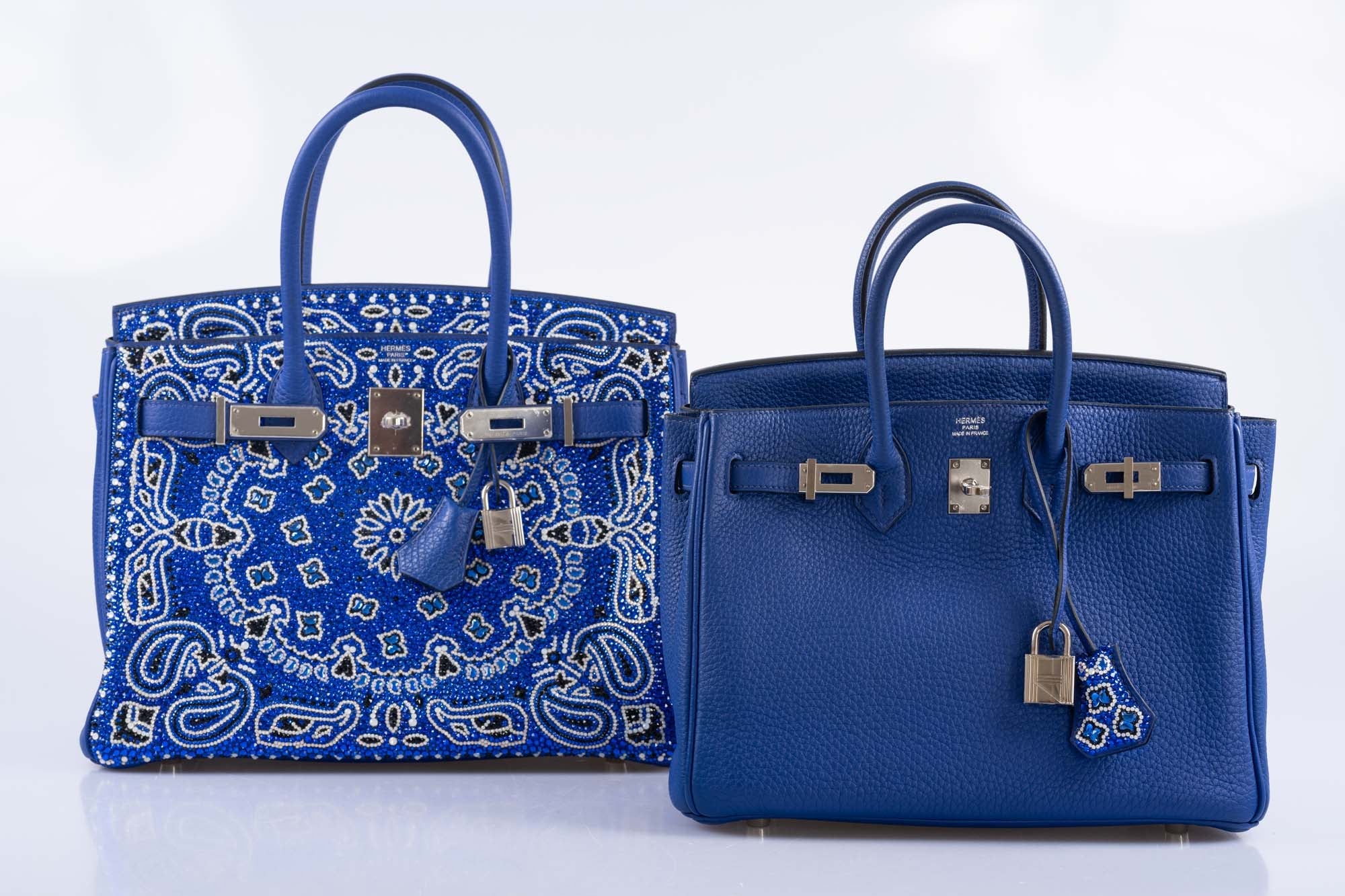 Hermès Birkin 25 Blue Electric Togo Palladium Hardware