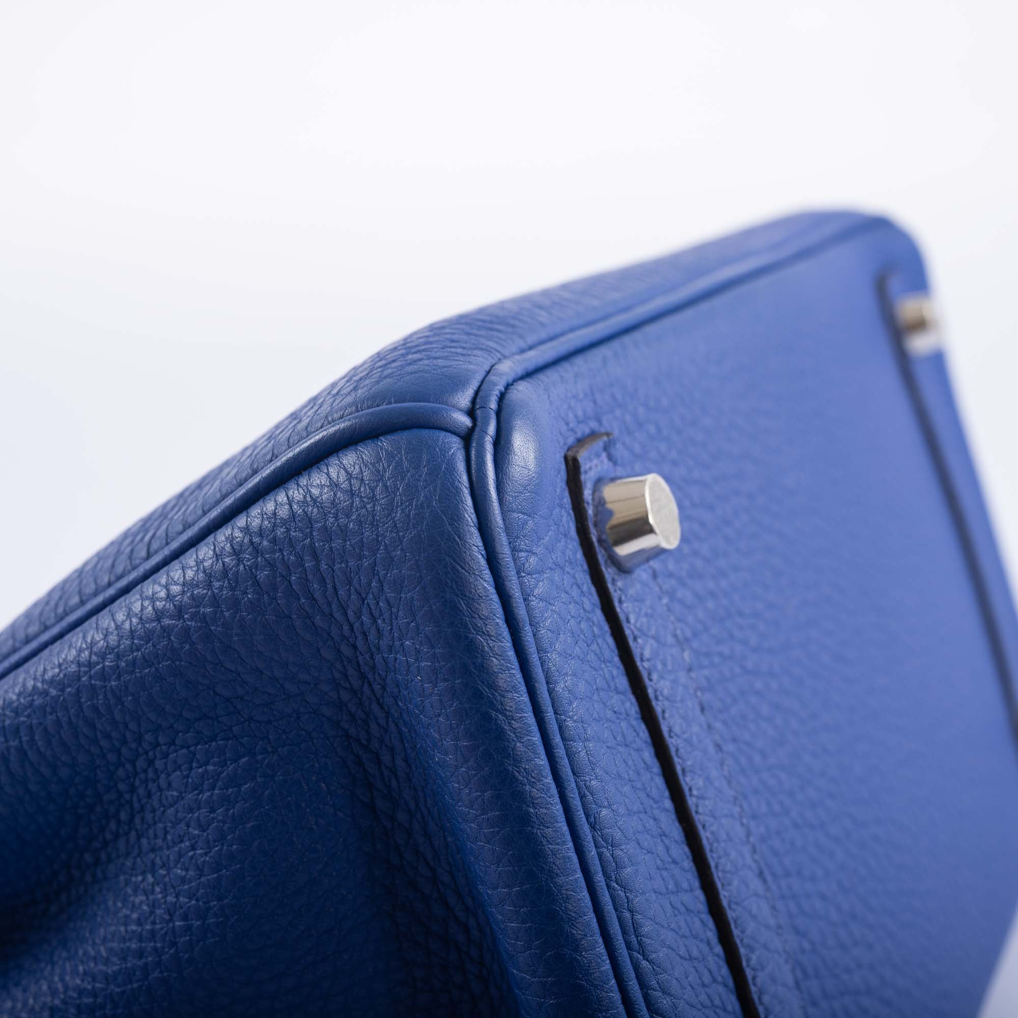 Hermès Birkin 25 Blue Electric Togo Palladium Hardware