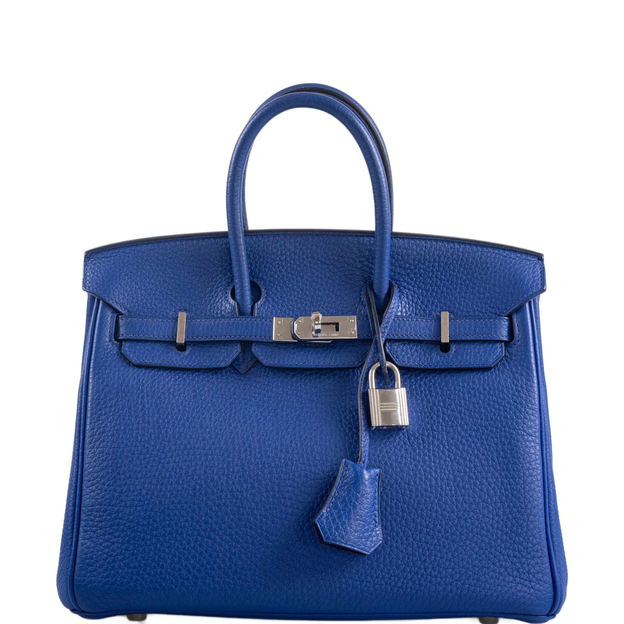 Hermès Birkin 25 Blue Electric Togo Palladium Hardware