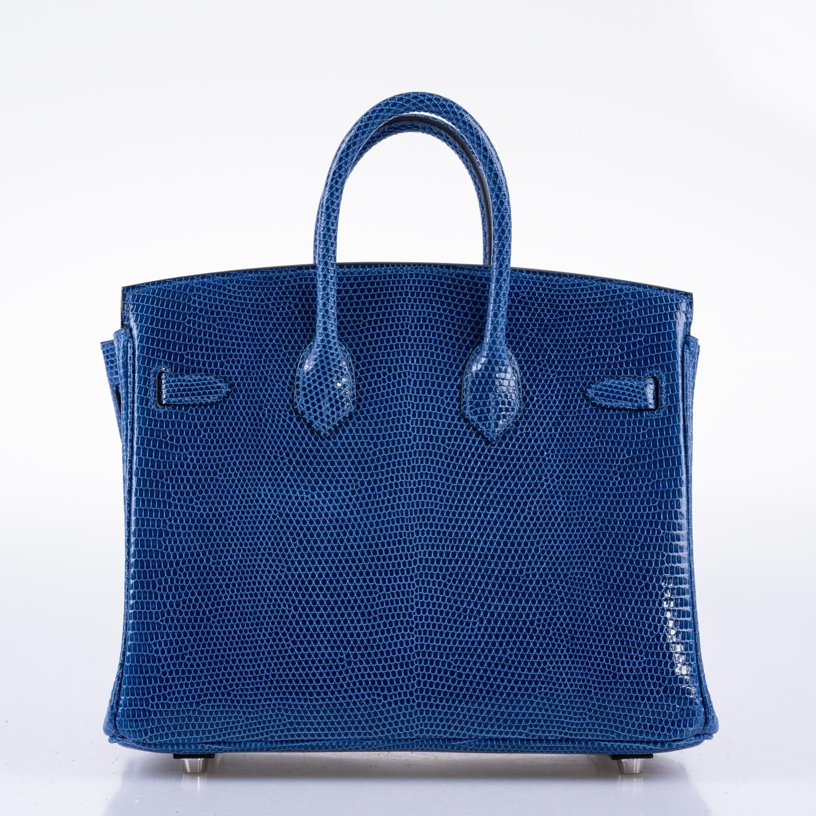 Hermès Birkin 25 Blue Sapphire Niloticus Lizard Palladium Hardware