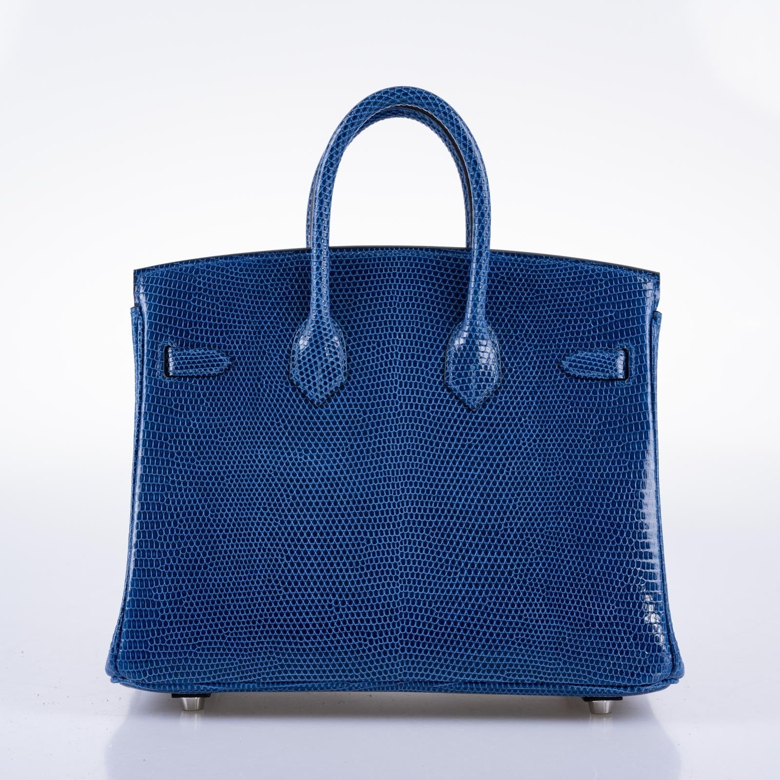 Hermès Birkin 25 Blue Sapphire Niloticus Lizard Palladium Hardware
