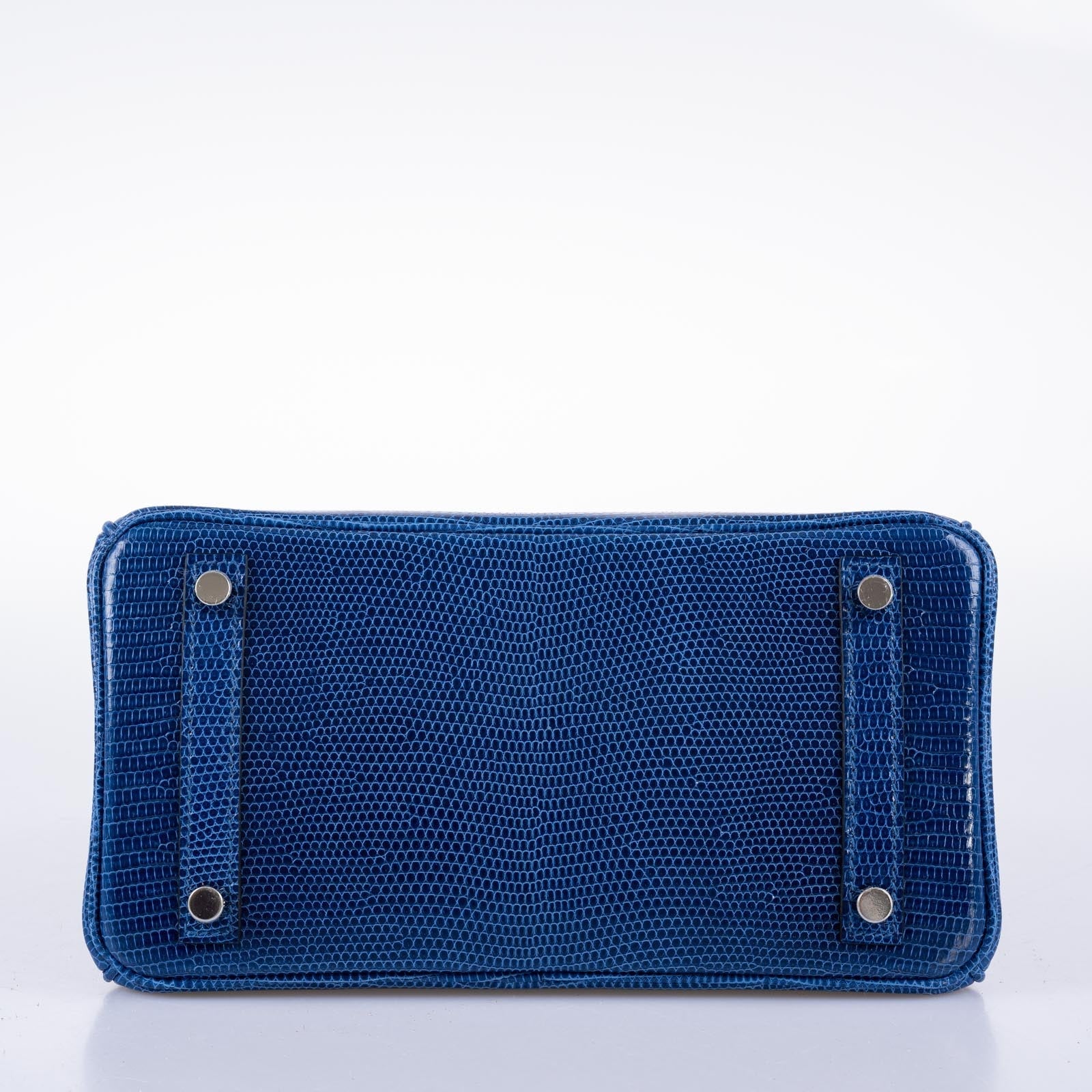 Hermès Birkin 25 Blue Sapphire Niloticus Lizard Palladium Hardware