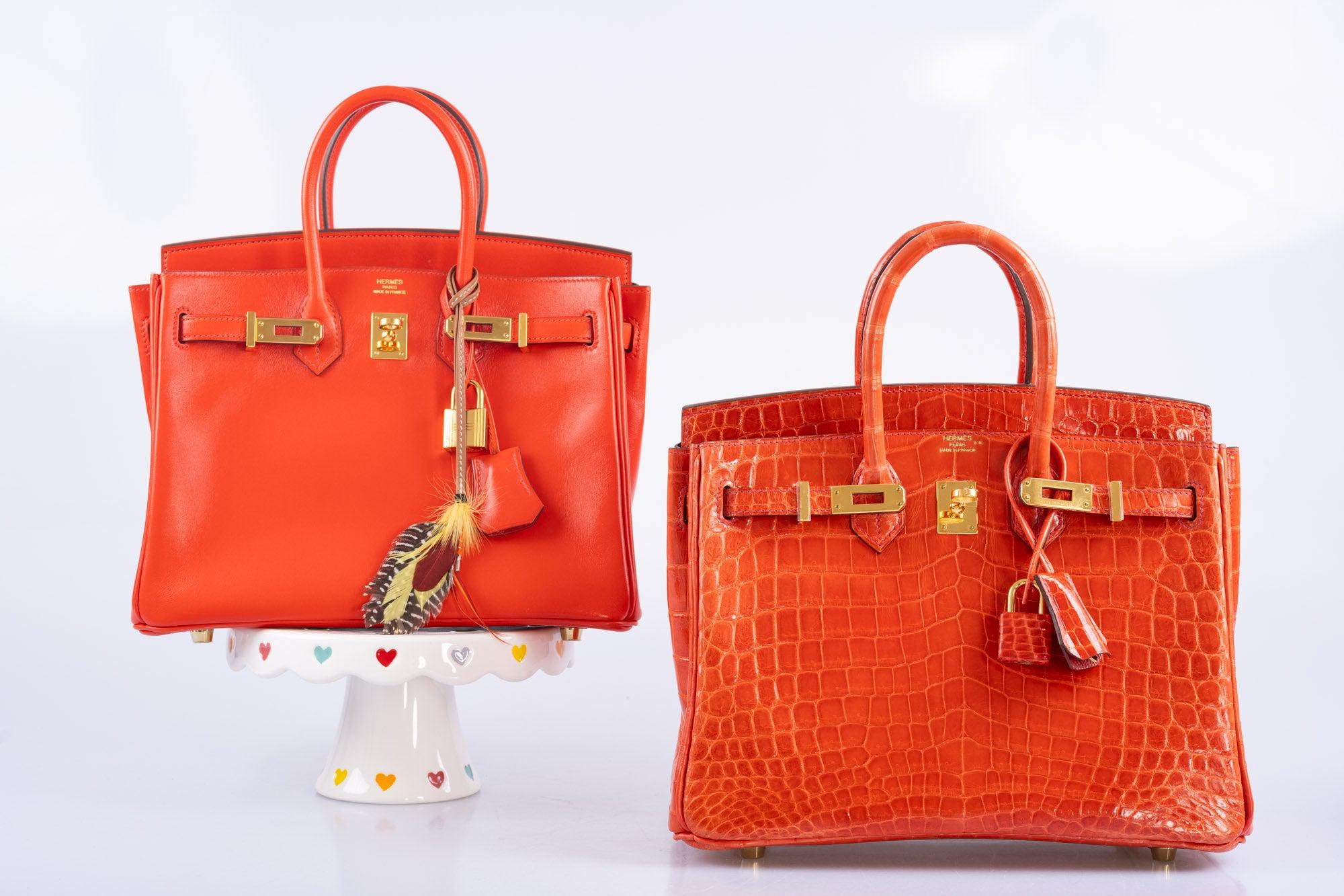 Hermès Birkin 25 Capucine Tadelakt leather Gold Hardware