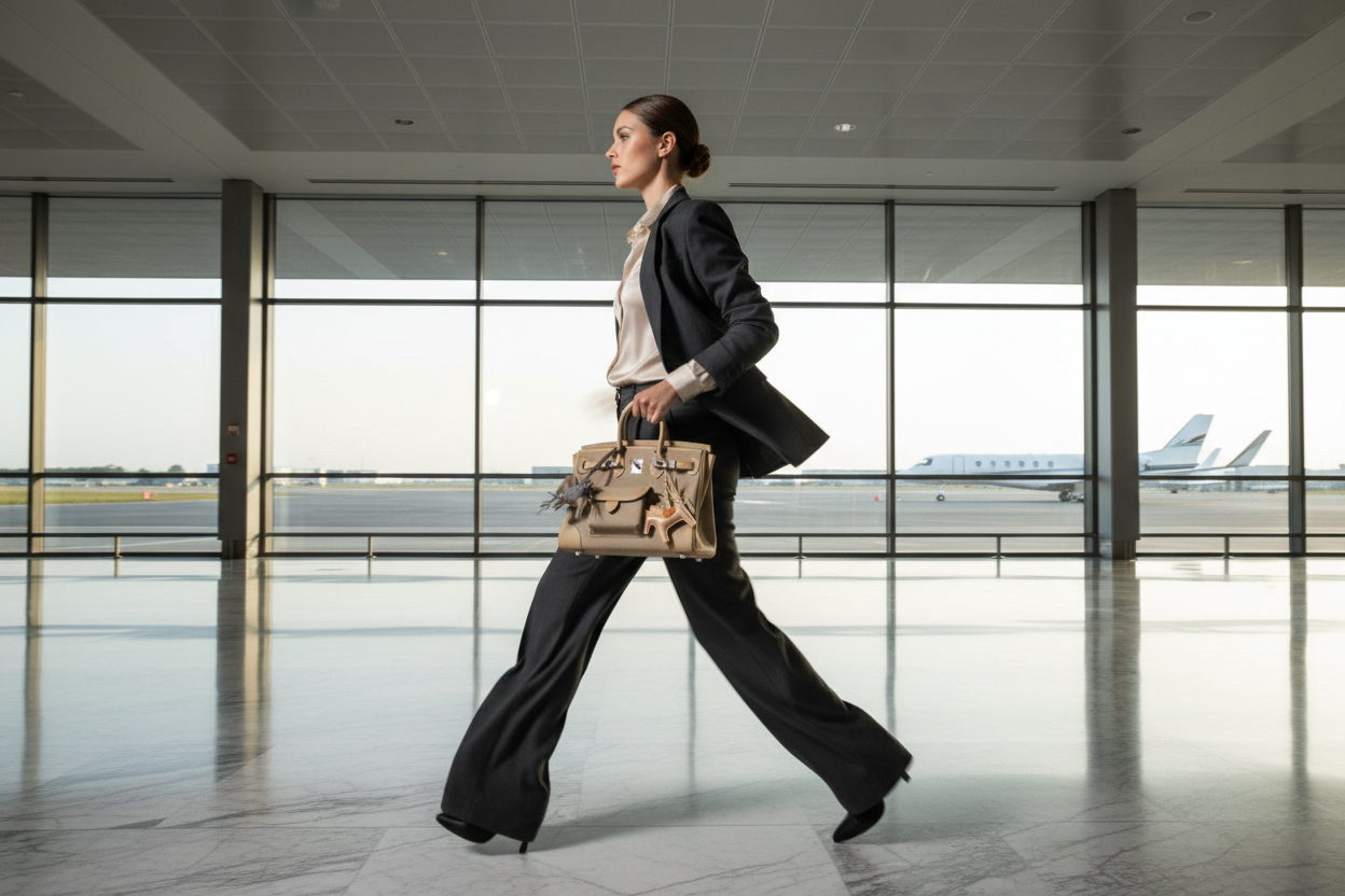 Hermès Birkin 25 Cargo Beige Marfa Toile and Swift Palladium Hardware