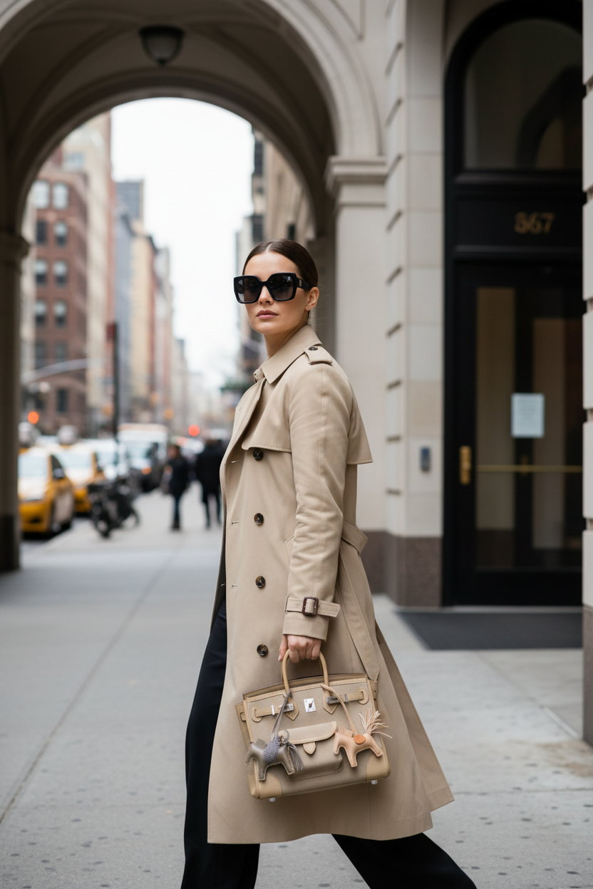 Hermès Birkin 25 Cargo Beige Marfa Toile and Swift Palladium Hardware