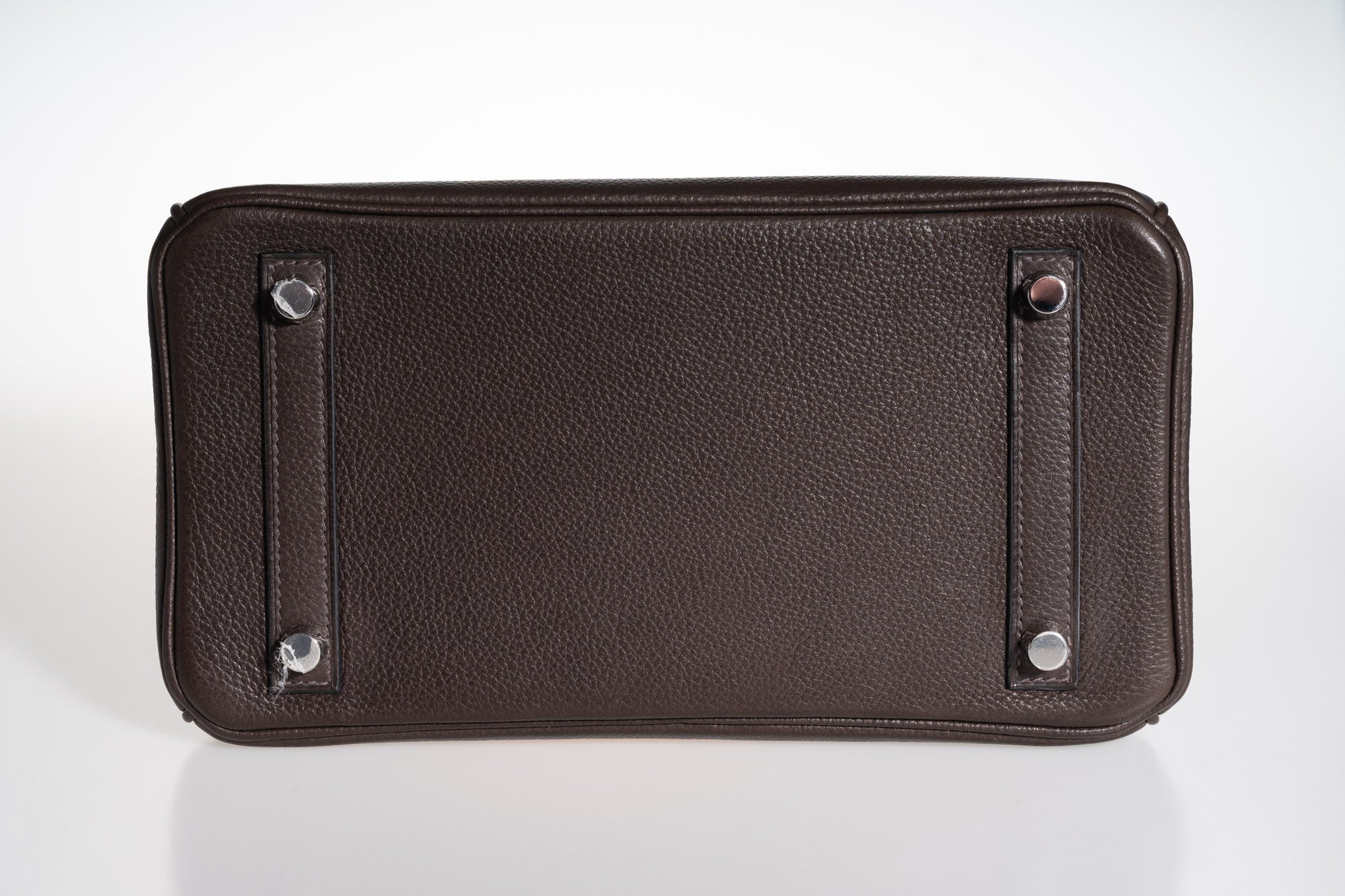 Hermès Birkin 25 Ebene Barenia Faubourg Bag Palladium Hardware Limited Edition