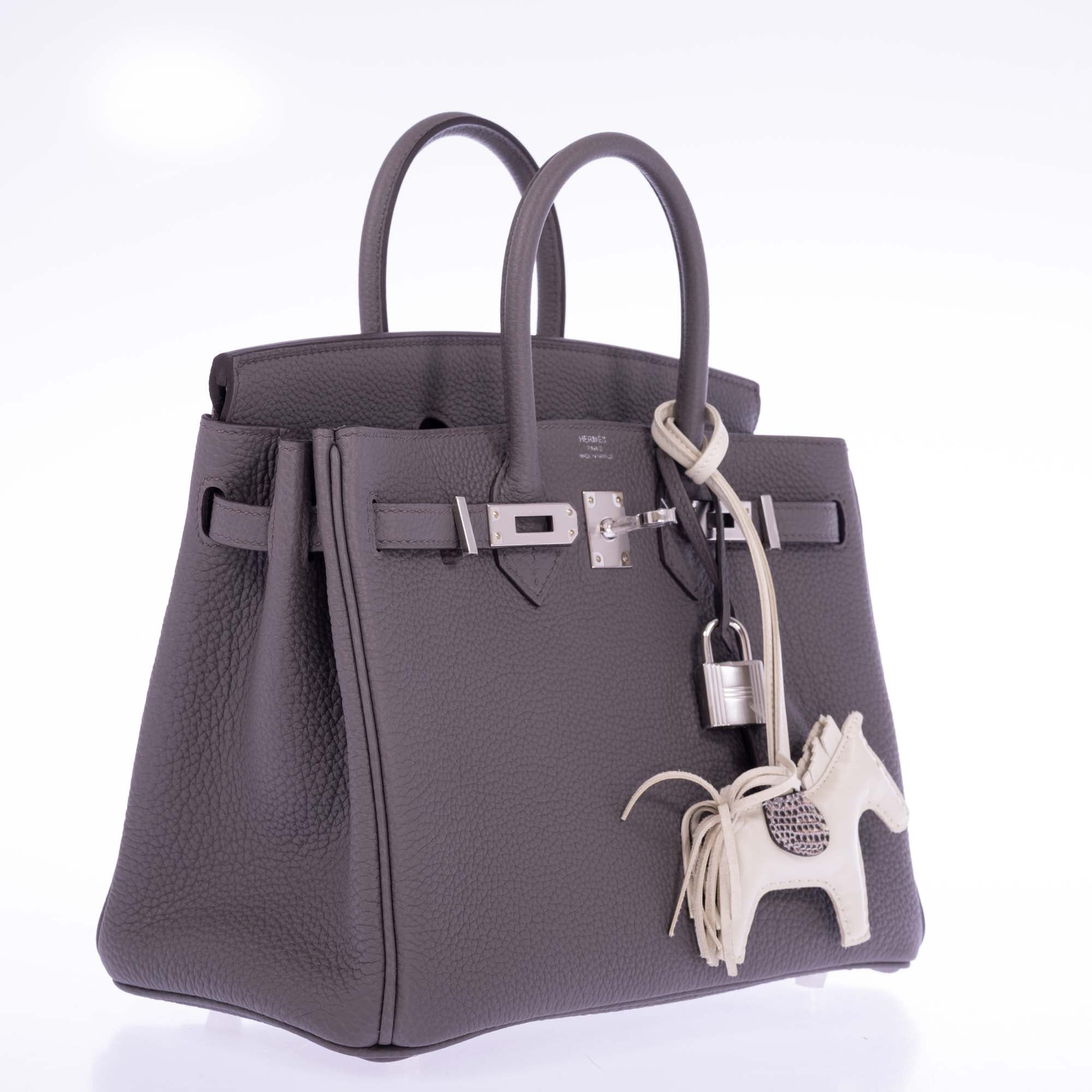 Hermès Birkin 25 Étain Togo Palladium Hardware