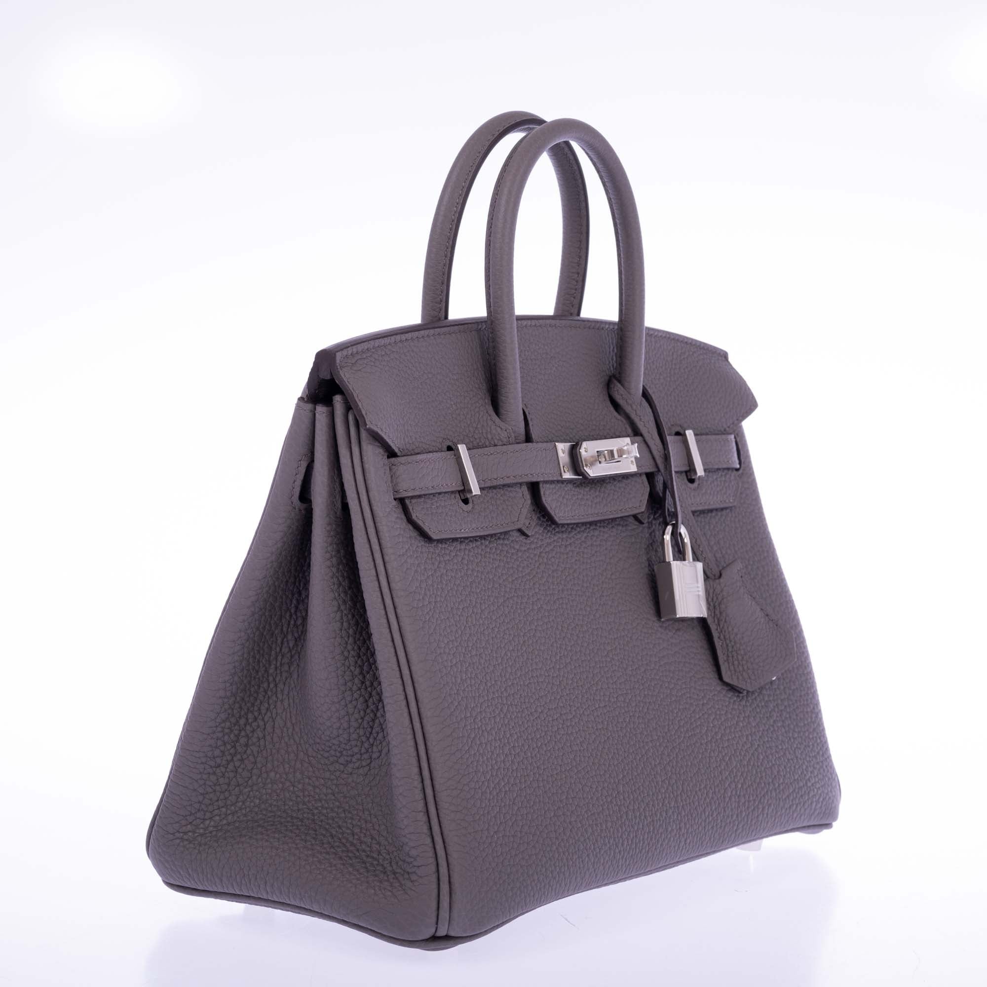 Hermès Birkin 25 Étain Togo Palladium Hardware