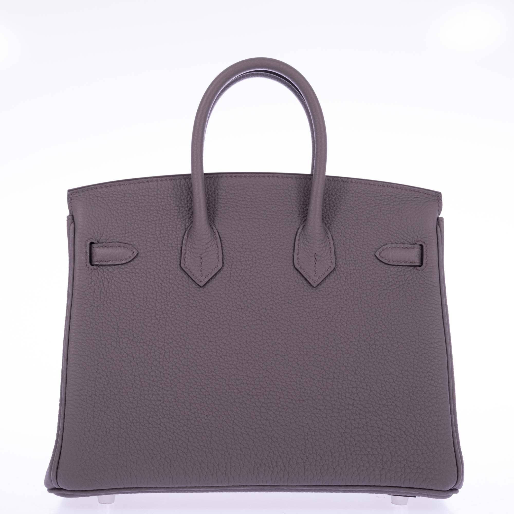 Hermès Birkin 25 Étain Togo Palladium Hardware