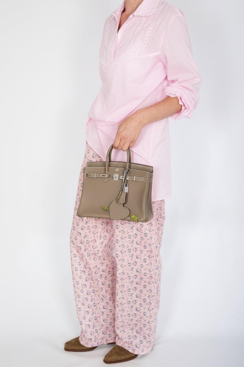 Hermès Birkin 25 Etoupe Swift Palladium Hardware