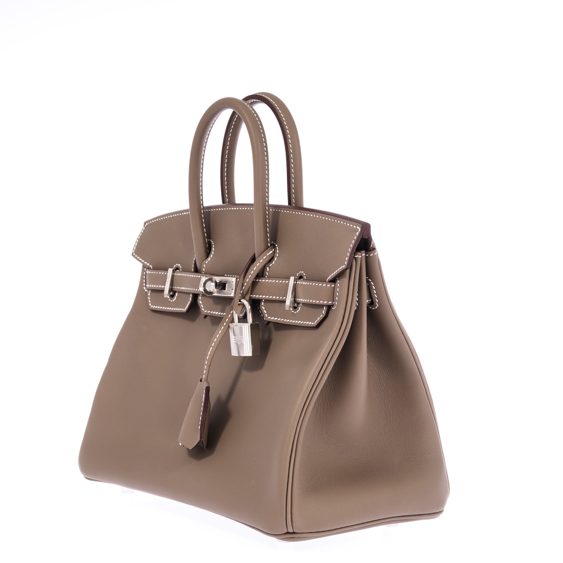 Hermès Birkin 25 Etoupe Swift Palladium Hardware