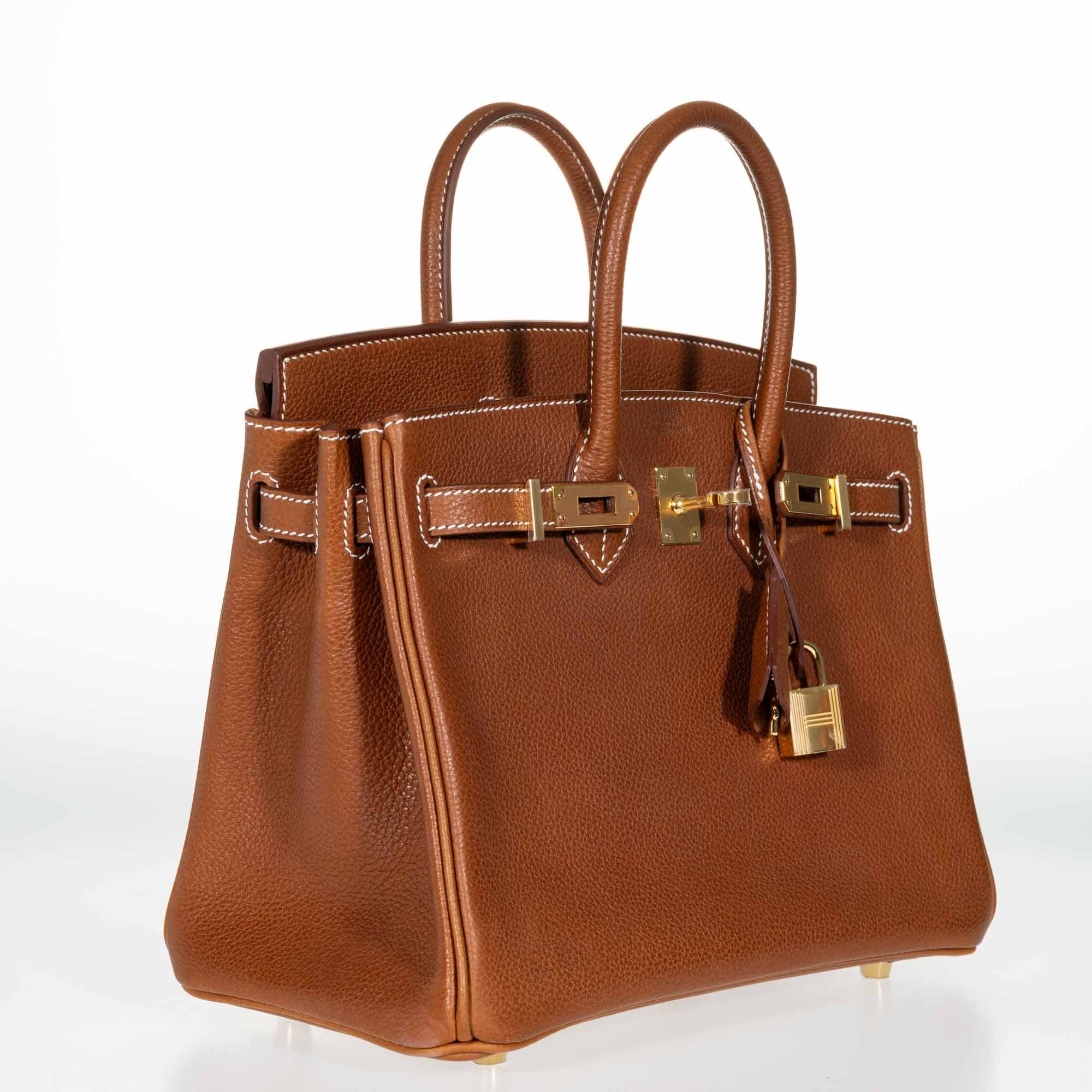 Hermès Birkin 25 Fauve Barenia Faubourg Gold Hardware